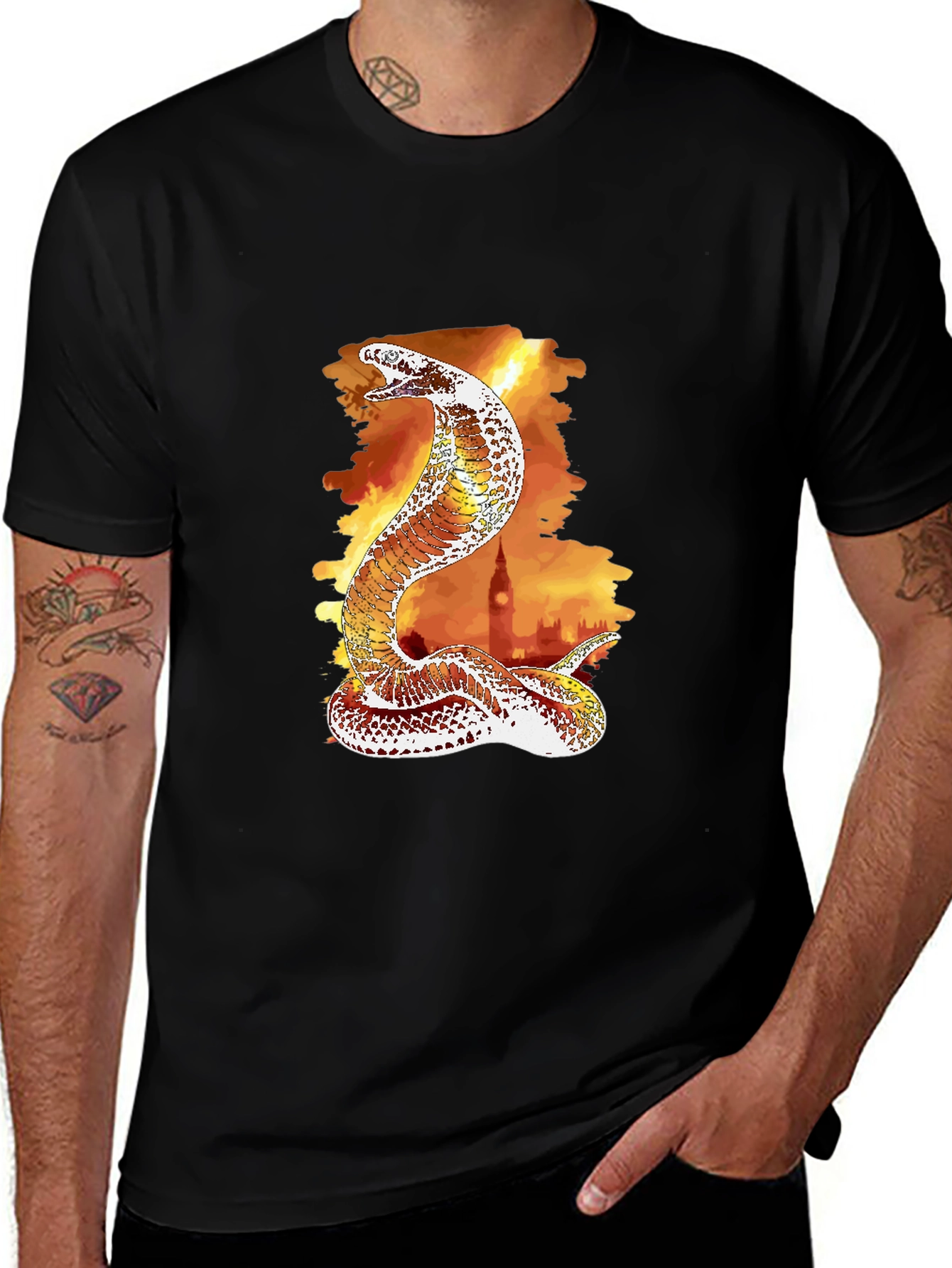Variant 8 of Cobra Graphic T-Shirt - Unique Design