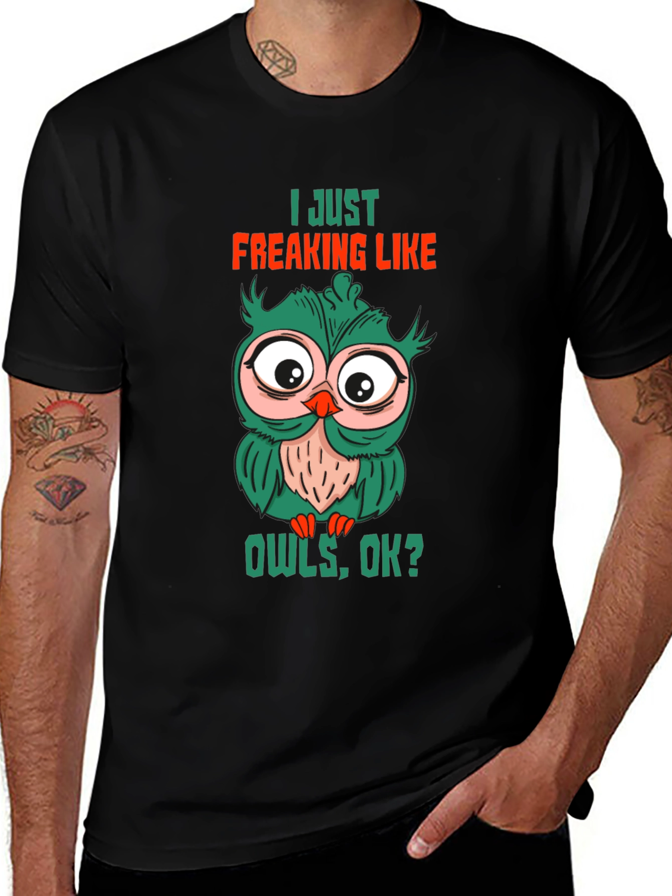 Variant 15 of I Just Freaking Like Owls T-Shirt
