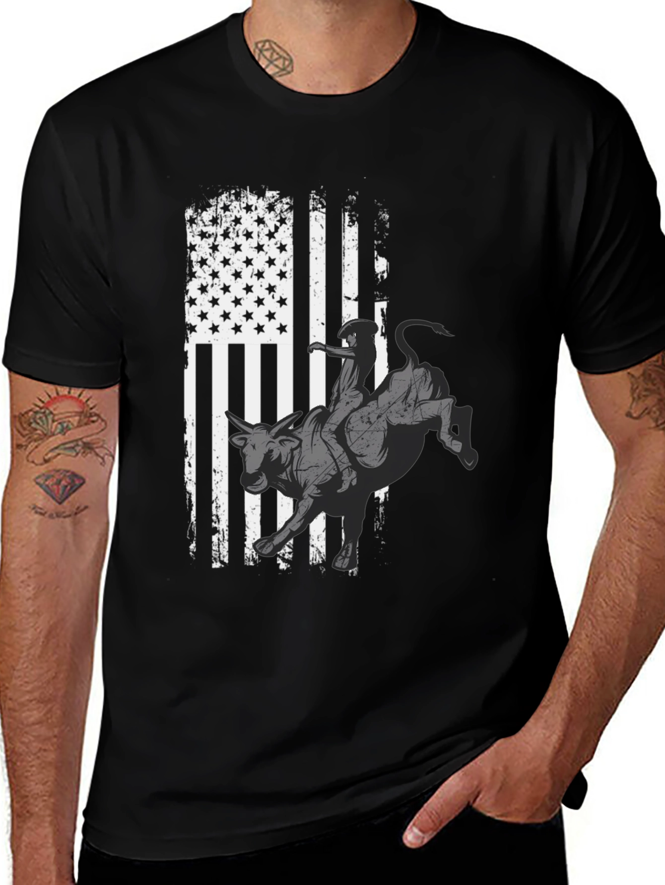 Variant 12 of American Bull Rider T-Shirt
