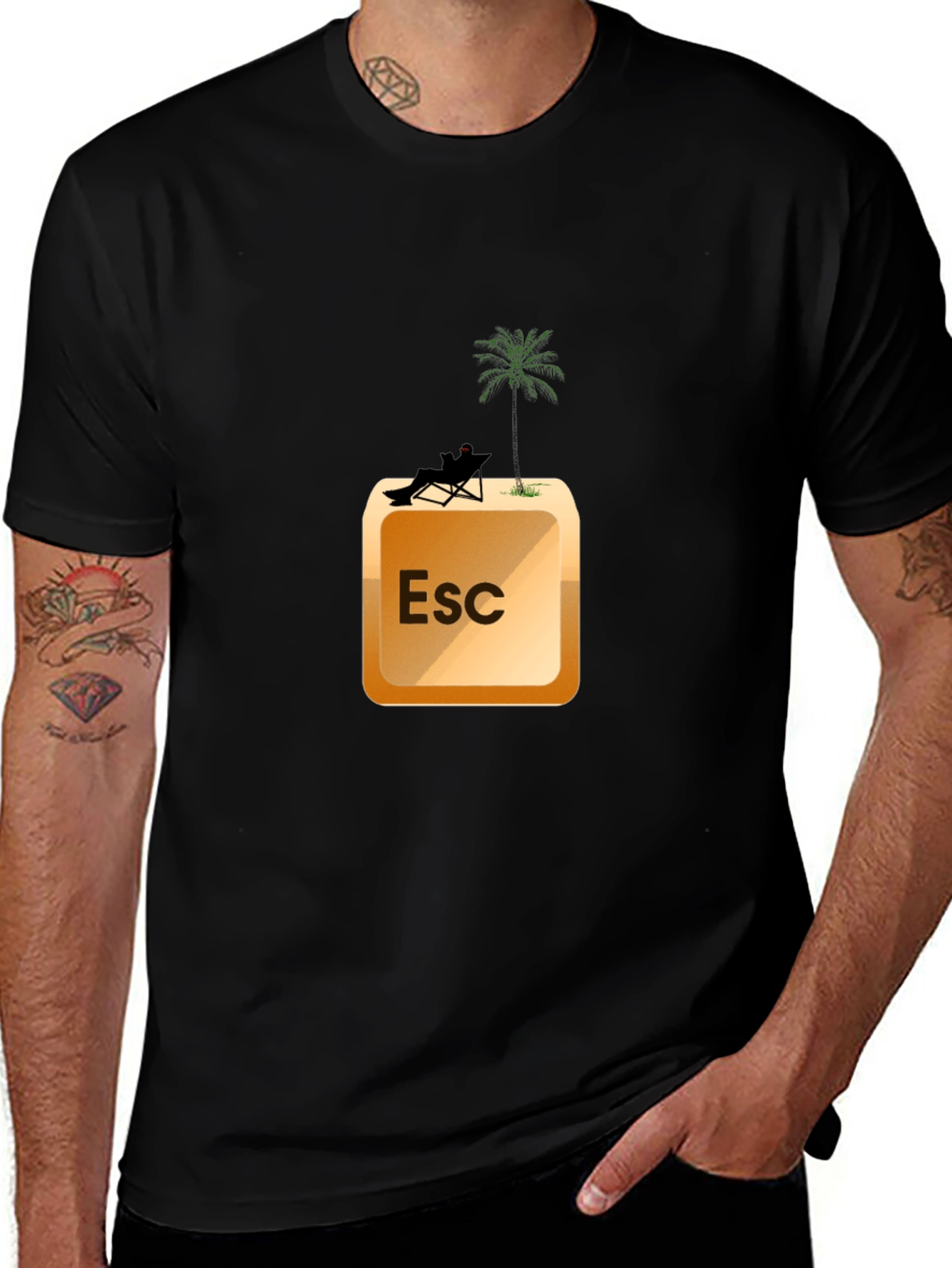 Variant 26 of Escape Key T-Shirt - Vacation Mode On