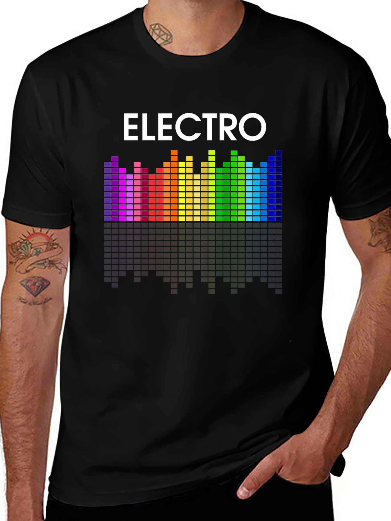 Variant 26 of Electro Music T-Shirt - Equalizer Graphic Tee