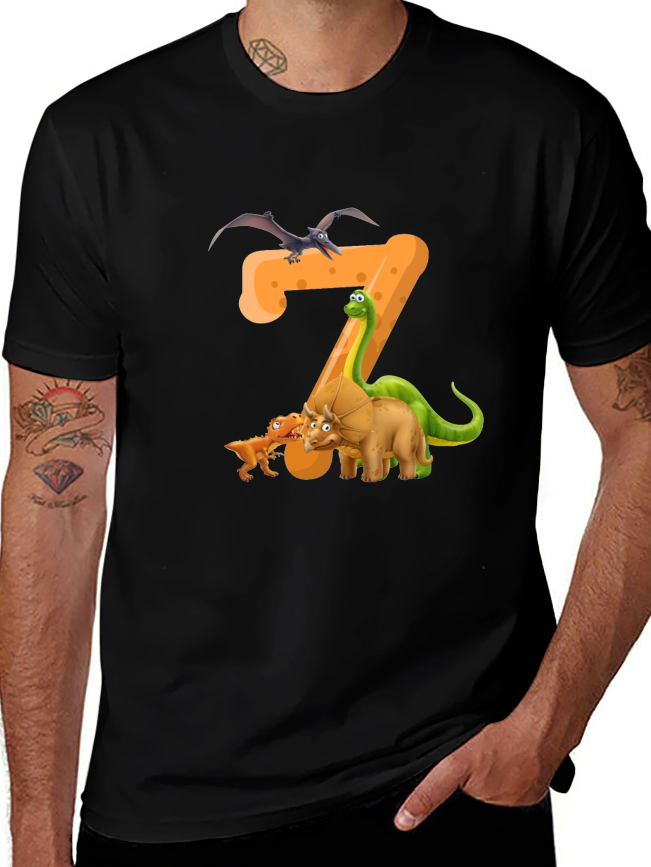 Variant 20 of Dinosaur 7th Birthday T-Shirt