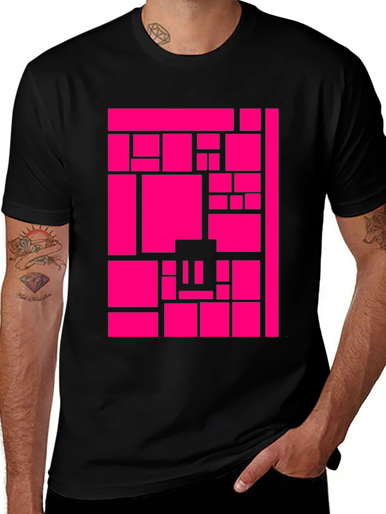 Variant 10 of Abstract Geometric T-Shirt - Modern Graphic Tee