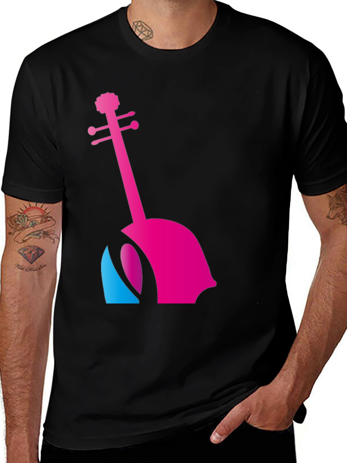 Variant 8 of Violin Graphic T-Shirt - Stylish Music Lover Tee