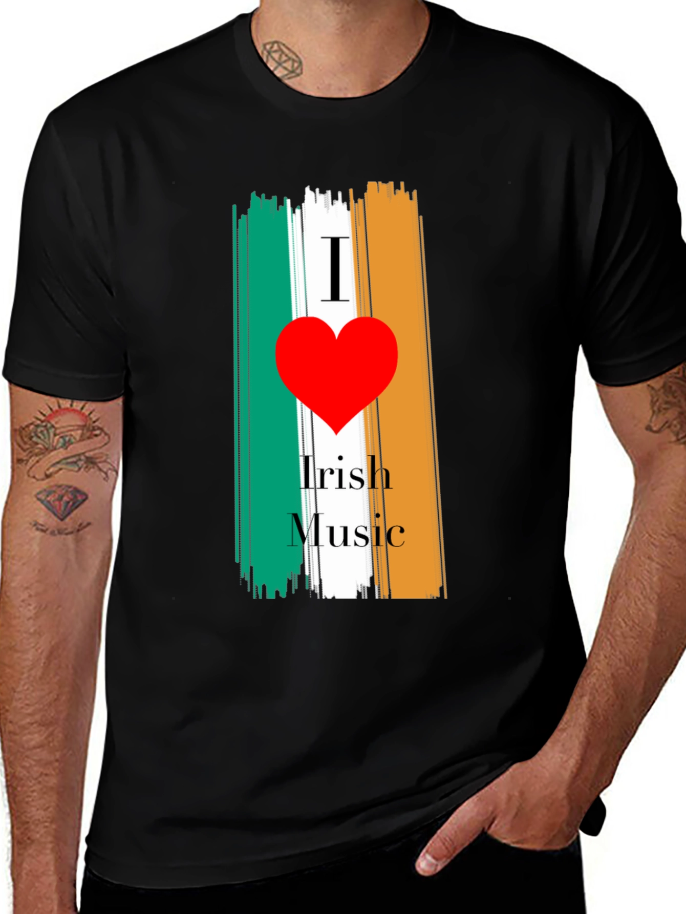 Variant 14 of I Love Irish Music T-Shirt