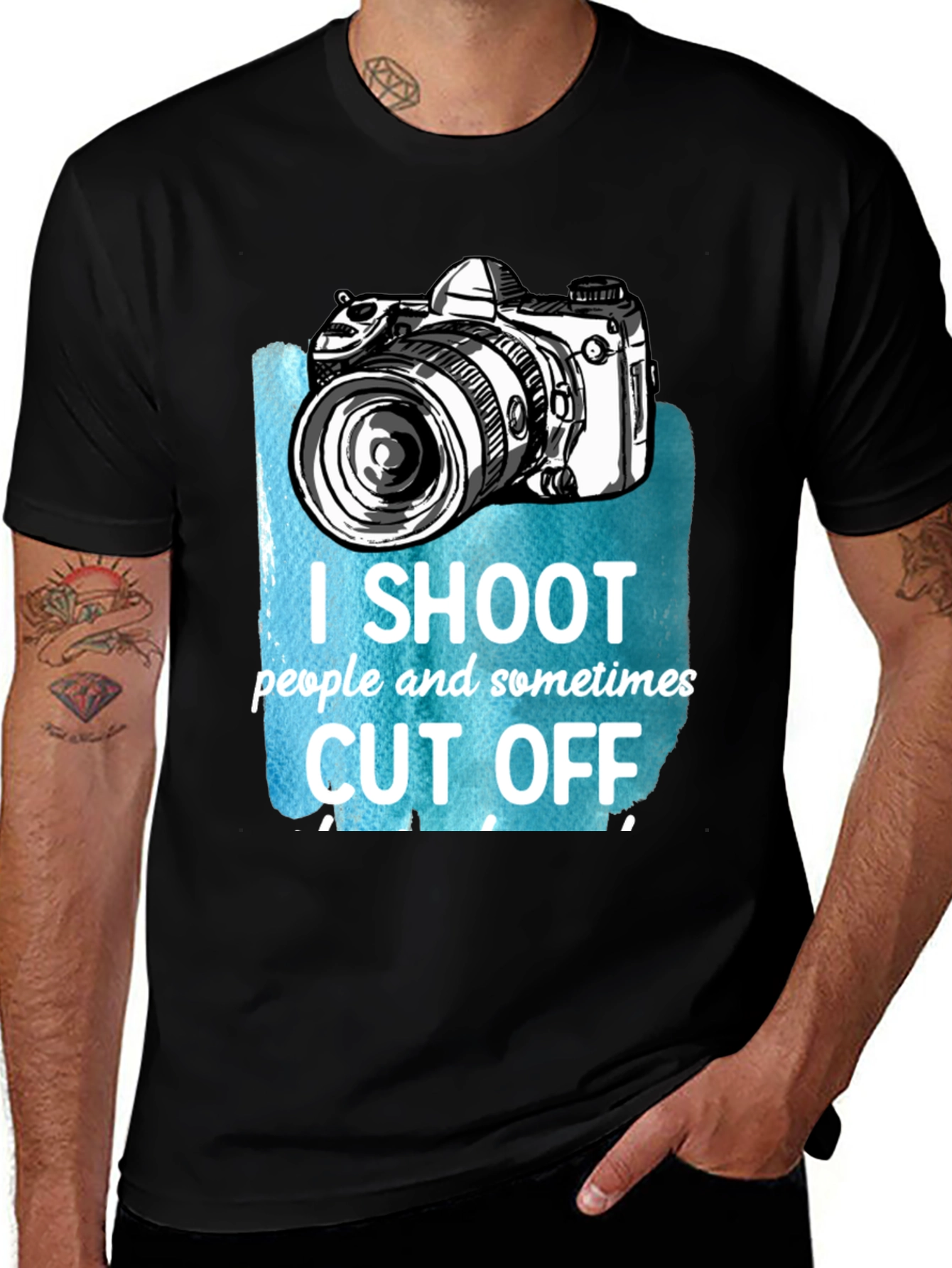 Variant 11 of Photographer T-Shirt - I Shoot People Sometimes Cut Off