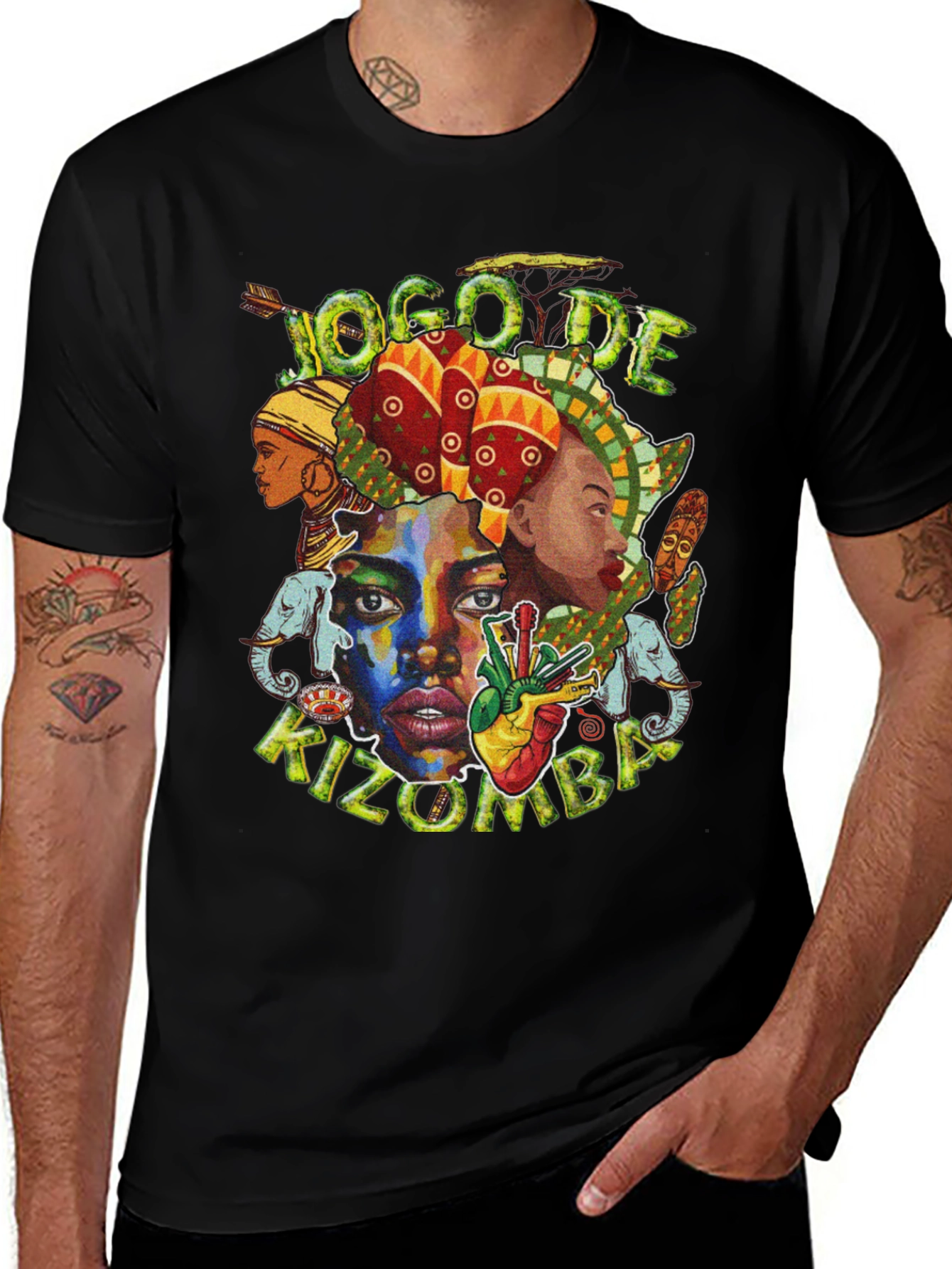 Jogo De Kizomba T-Shirt - African Dance Tee