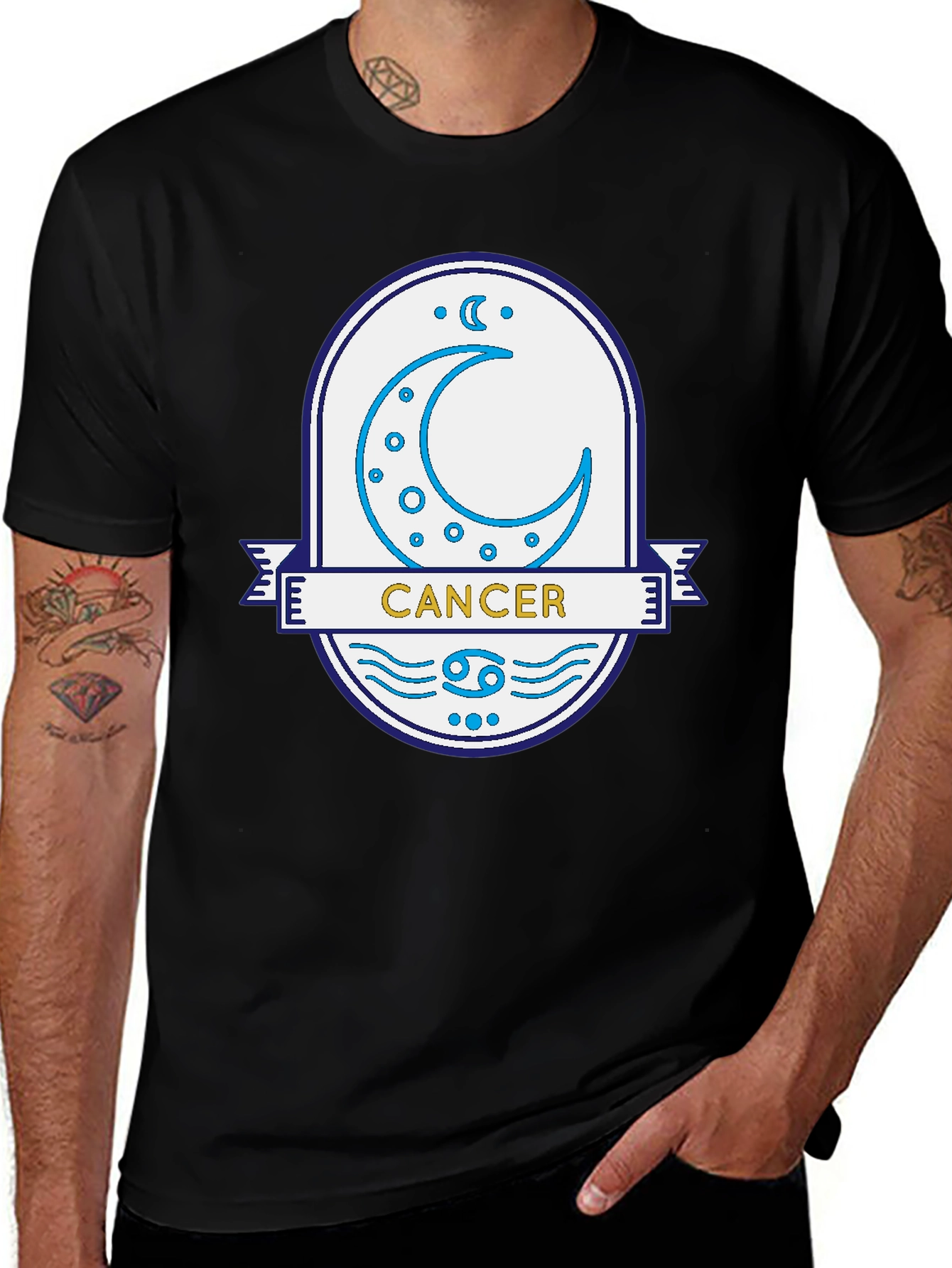 Cancer Zodiac Graphic T-Shirt - Astrology Tee