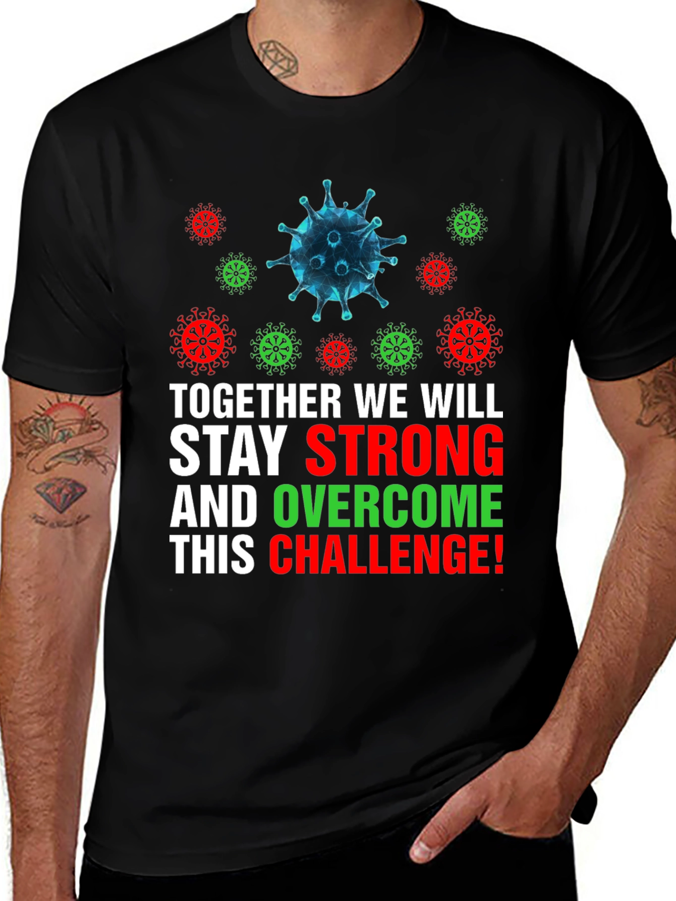 Together We Will Overcome COVID-19 T-Shirt