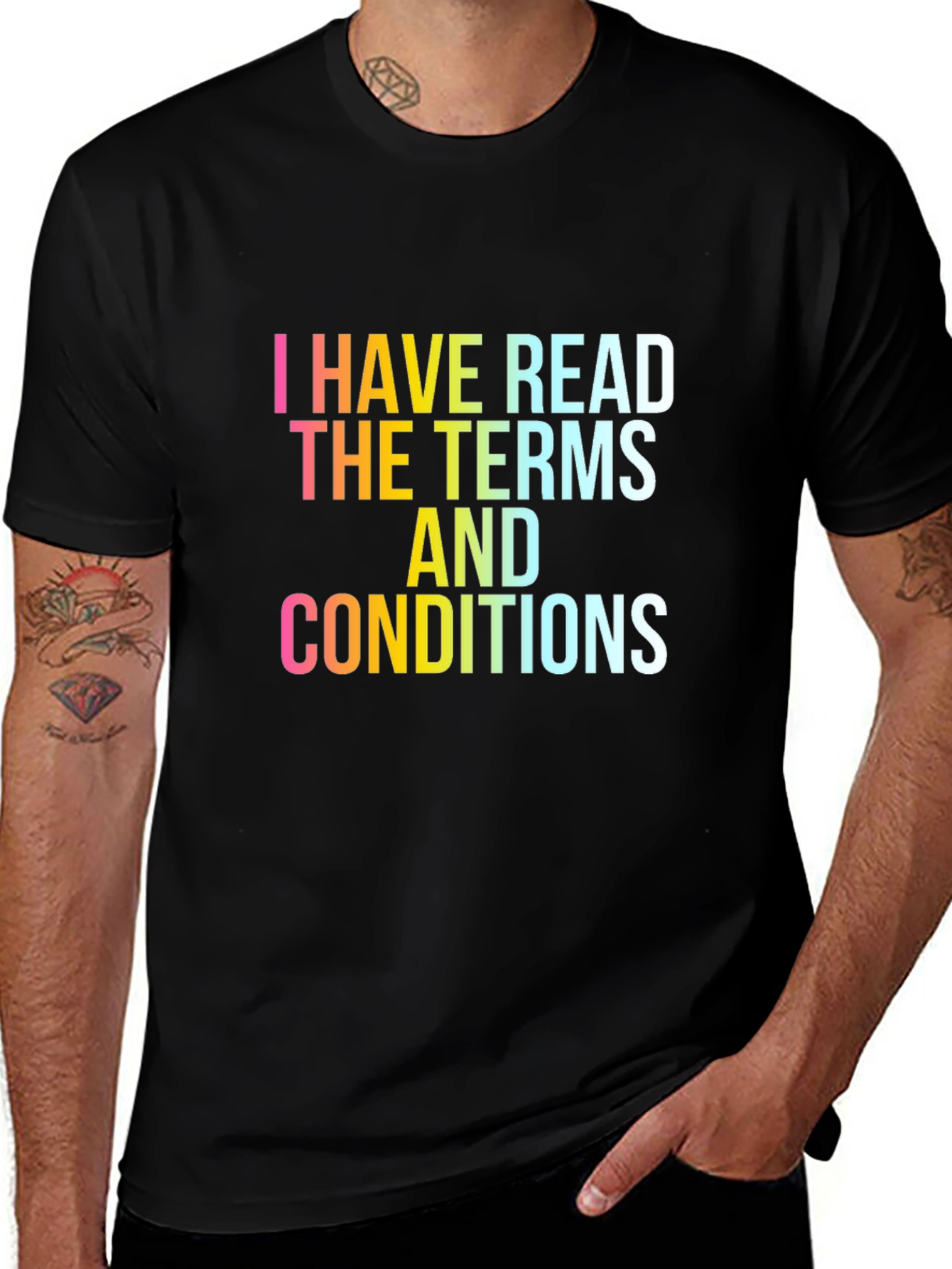 Variant 22 of I Have Read the Terms T-Shirt Funny Novelty Slogan Tee