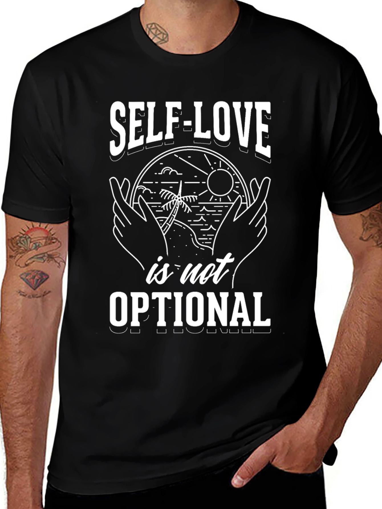 Variant 26 of Self-Love Optional Graphic Tee - Stylish Comfort
