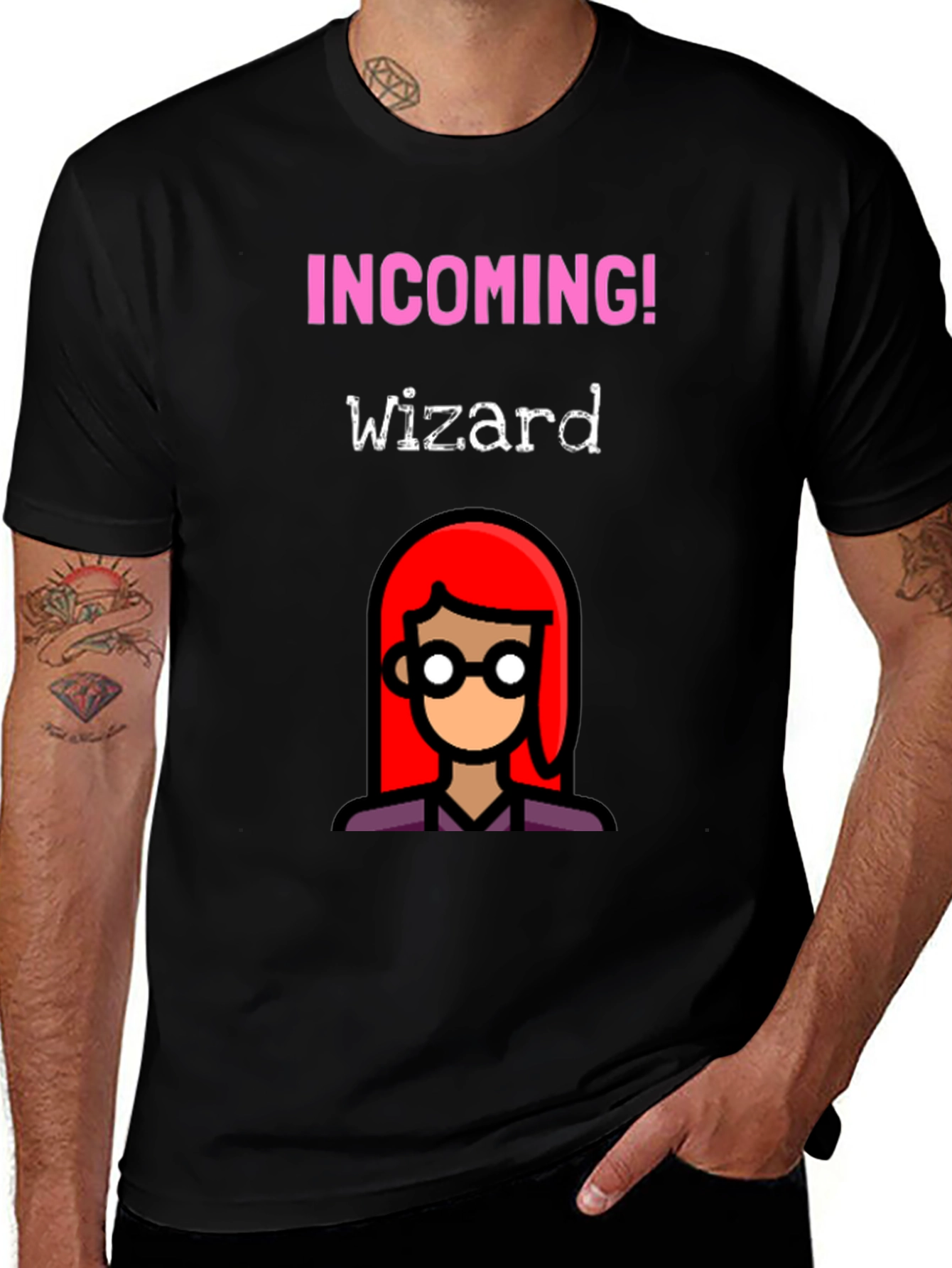 Variant 3 of Incoming Wizard T-Shirt