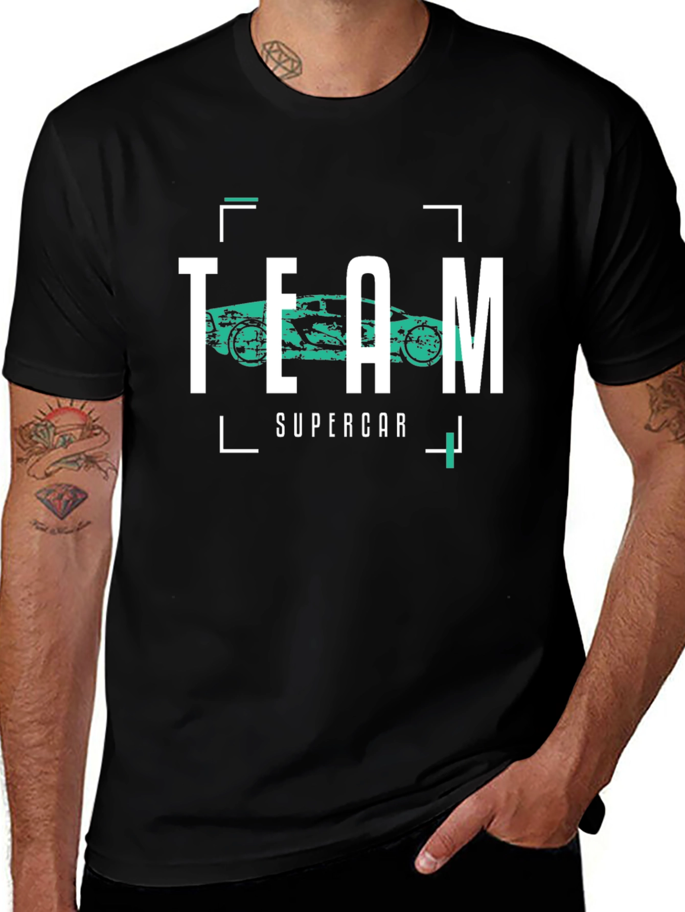 Variant 4 of Team Supercar Graphic Print Men's T-Shirt