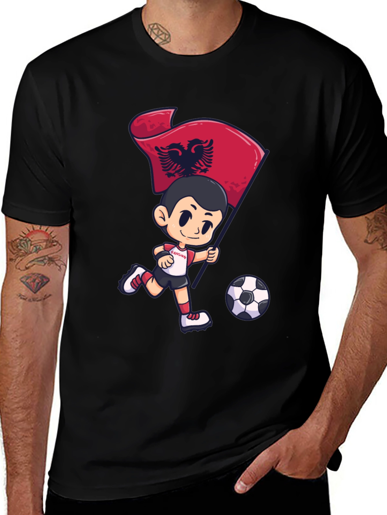 Variant 22 of Albania Soccer Flag Boy T-Shirt