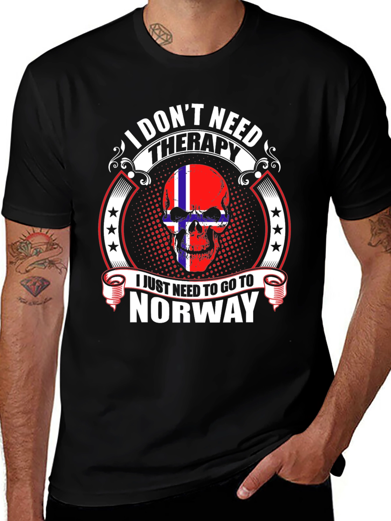 Norway T-Shirt - I Don't Need Therapy