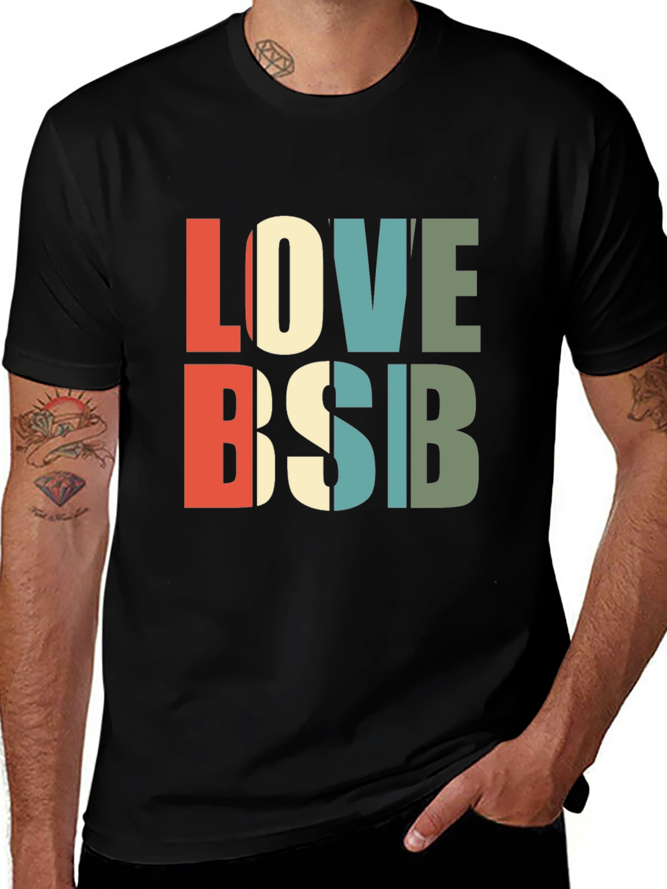 Variant 17 of Love BSB Black Graphic Tee