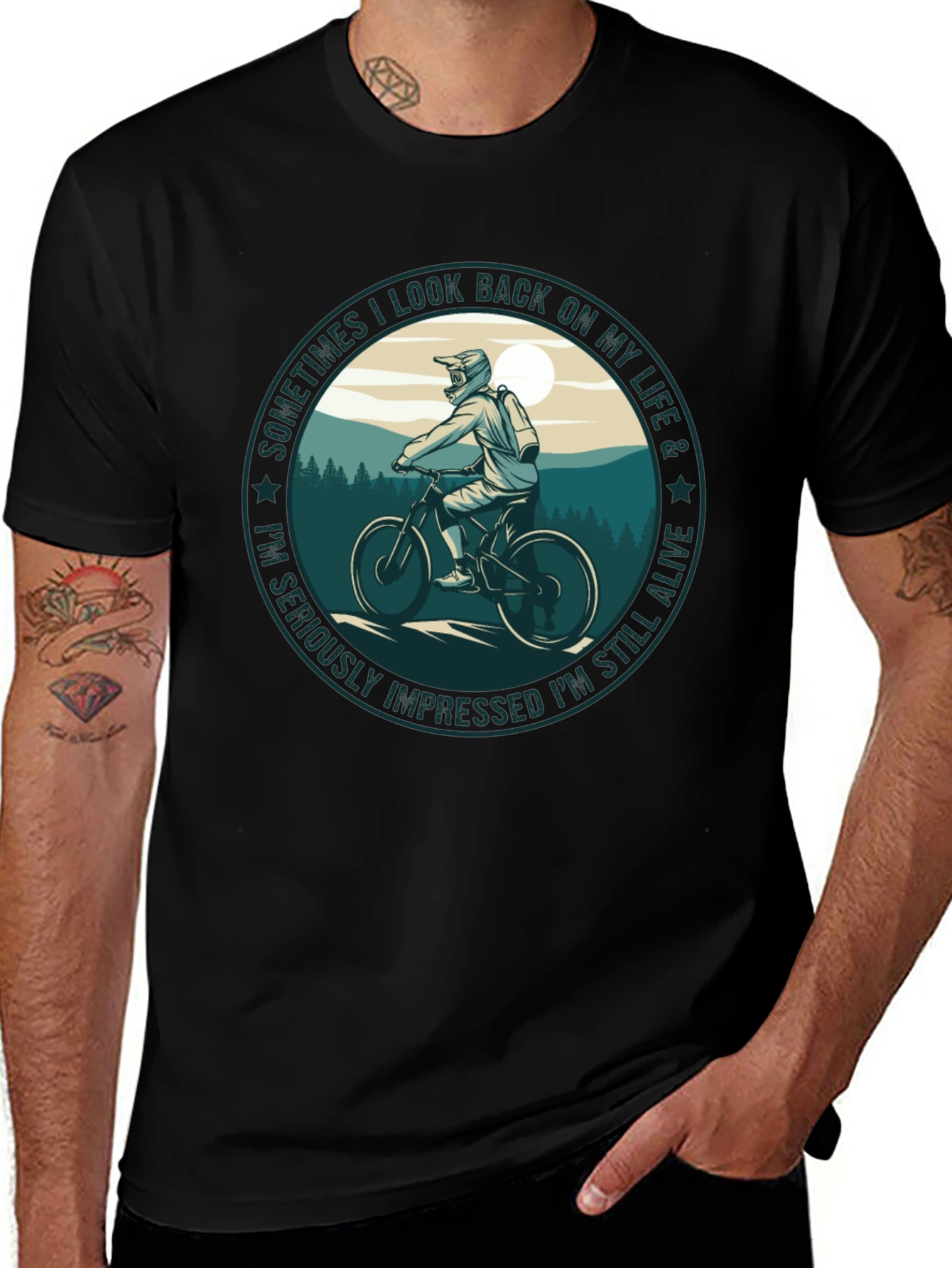 Variant 19 of Biker Life T-Shirt: Still Alive Graphic Tee