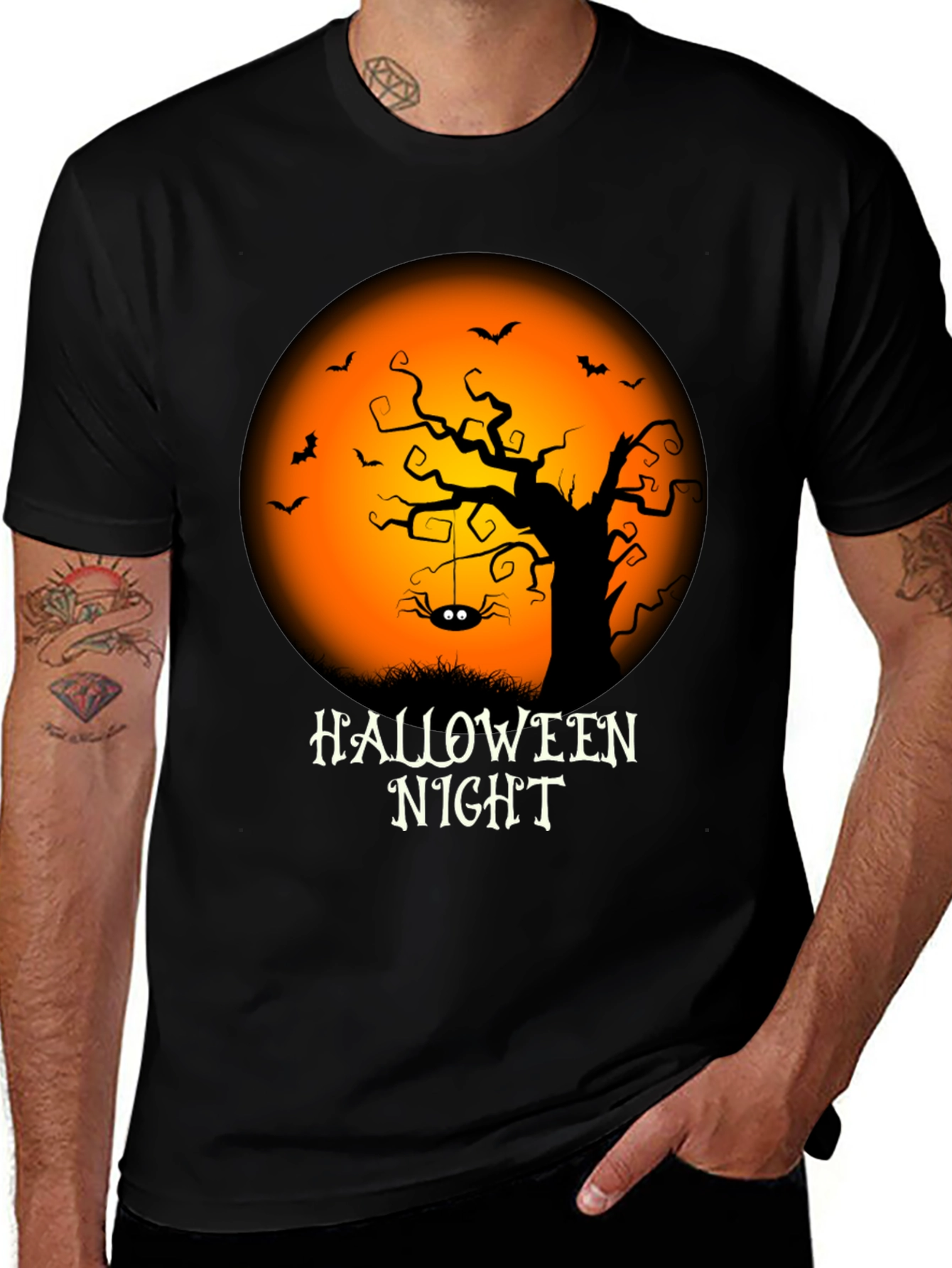 Halloween Night Graphic T-Shirt