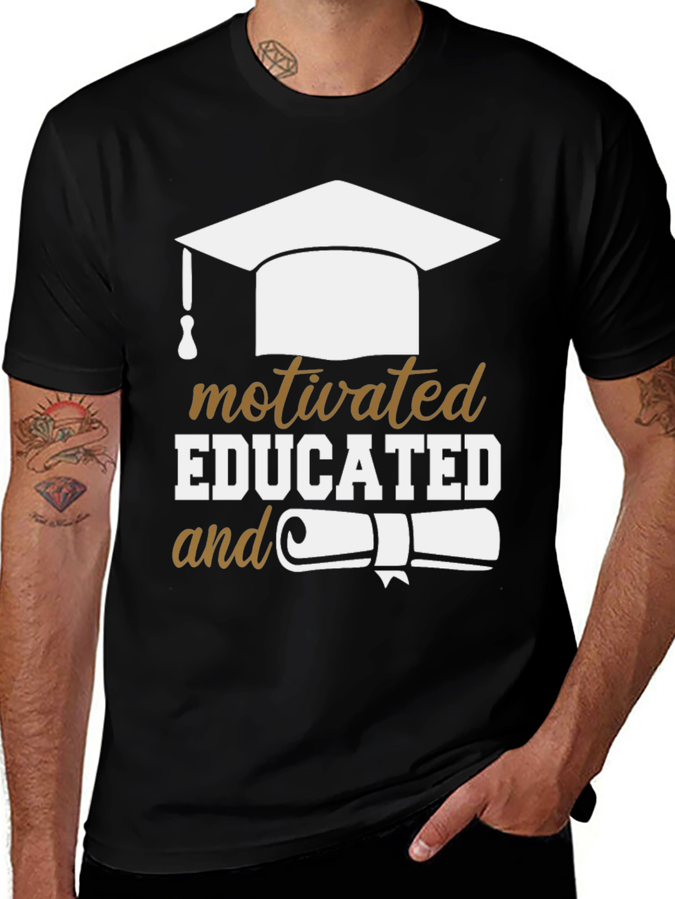 Variant 20 of Motivated Educated Graduation T-Shirt