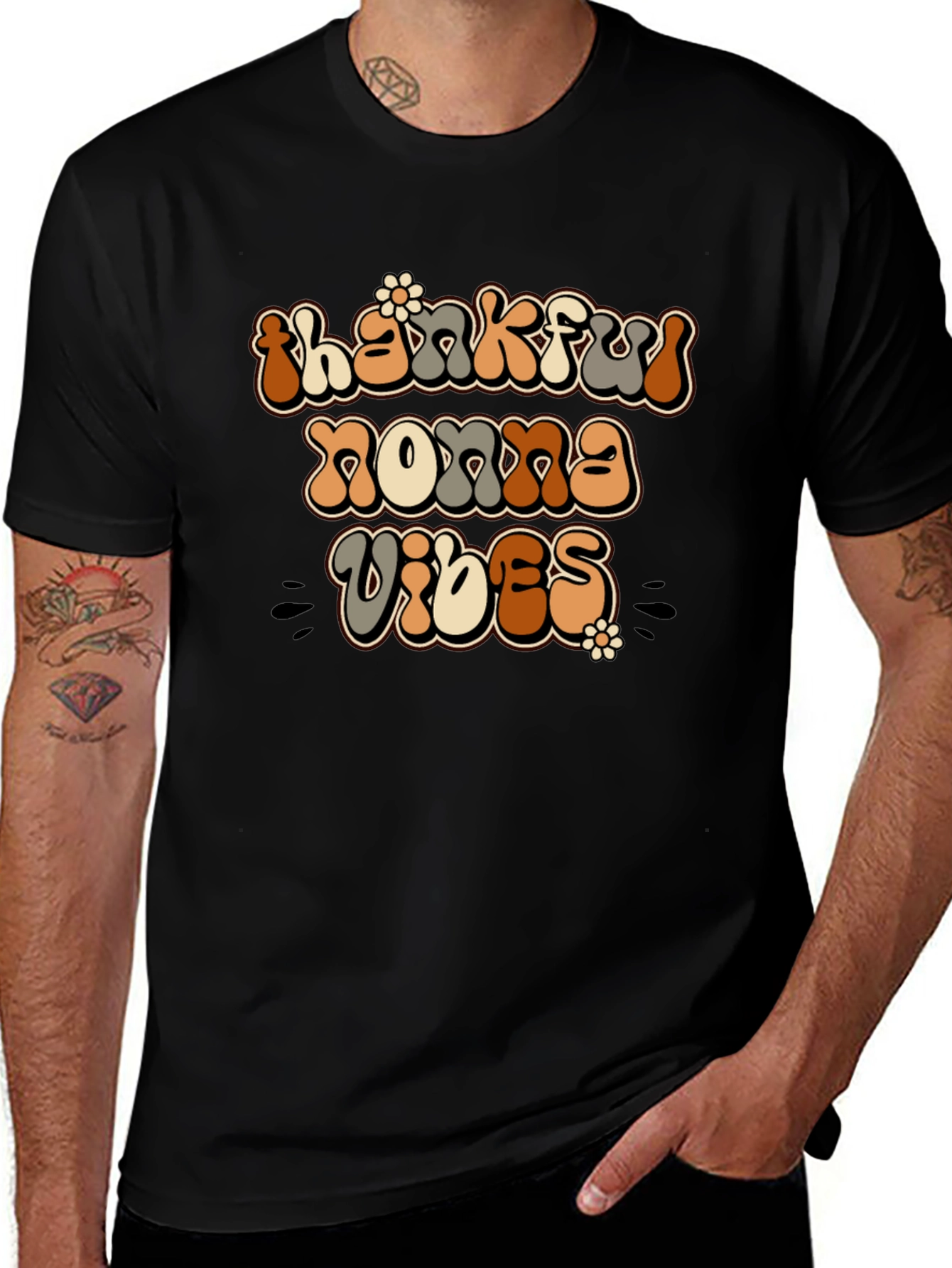 Variant 10 of Thankful Nonna Vibes Graphic T-Shirt
