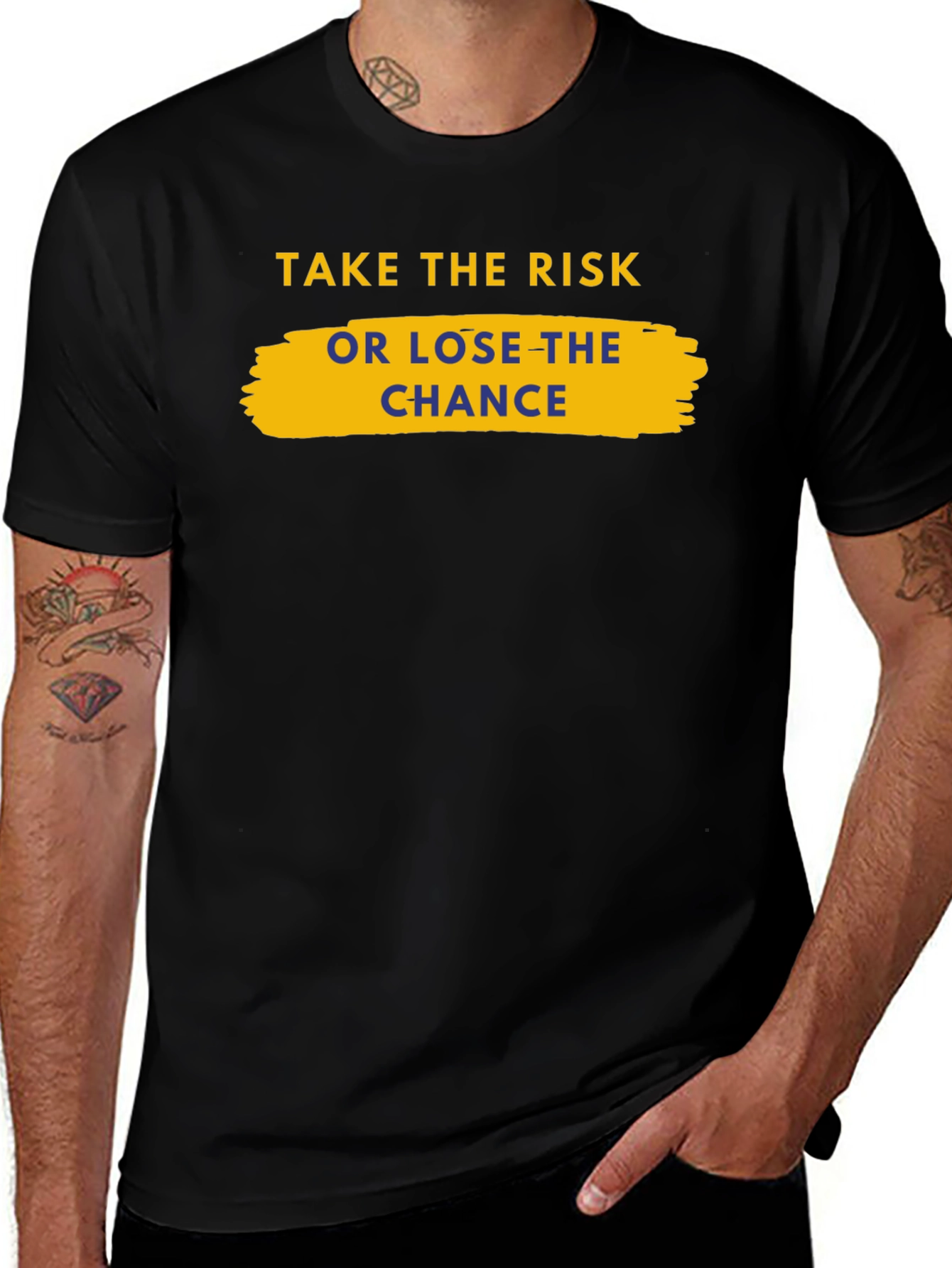 Variant 5 of Take the Risk Graphic Tee - Motivational Shirt