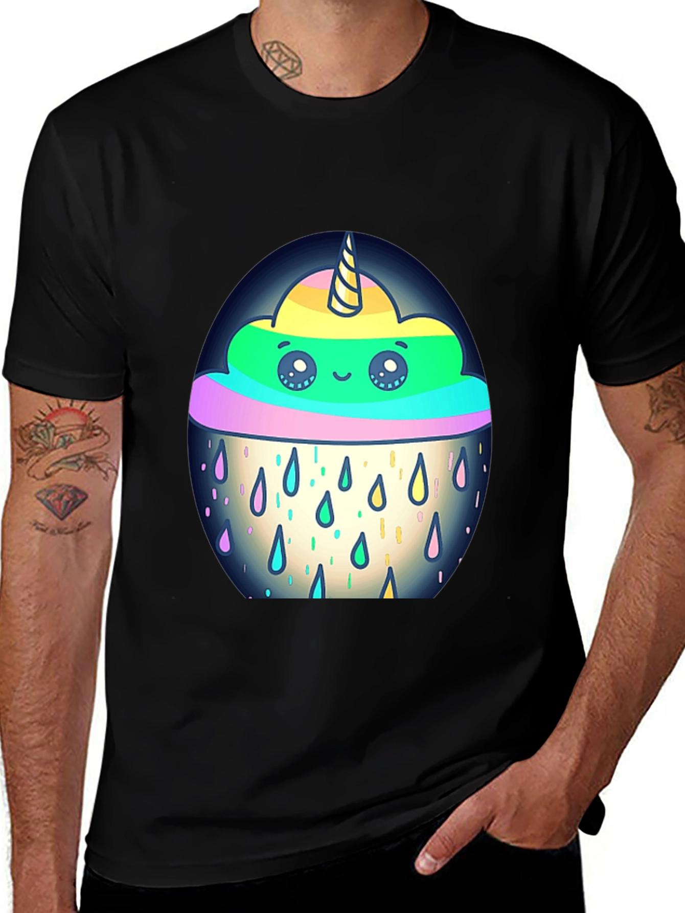 Variant 2 of Unicorn Rain Cloud Graphic Tee