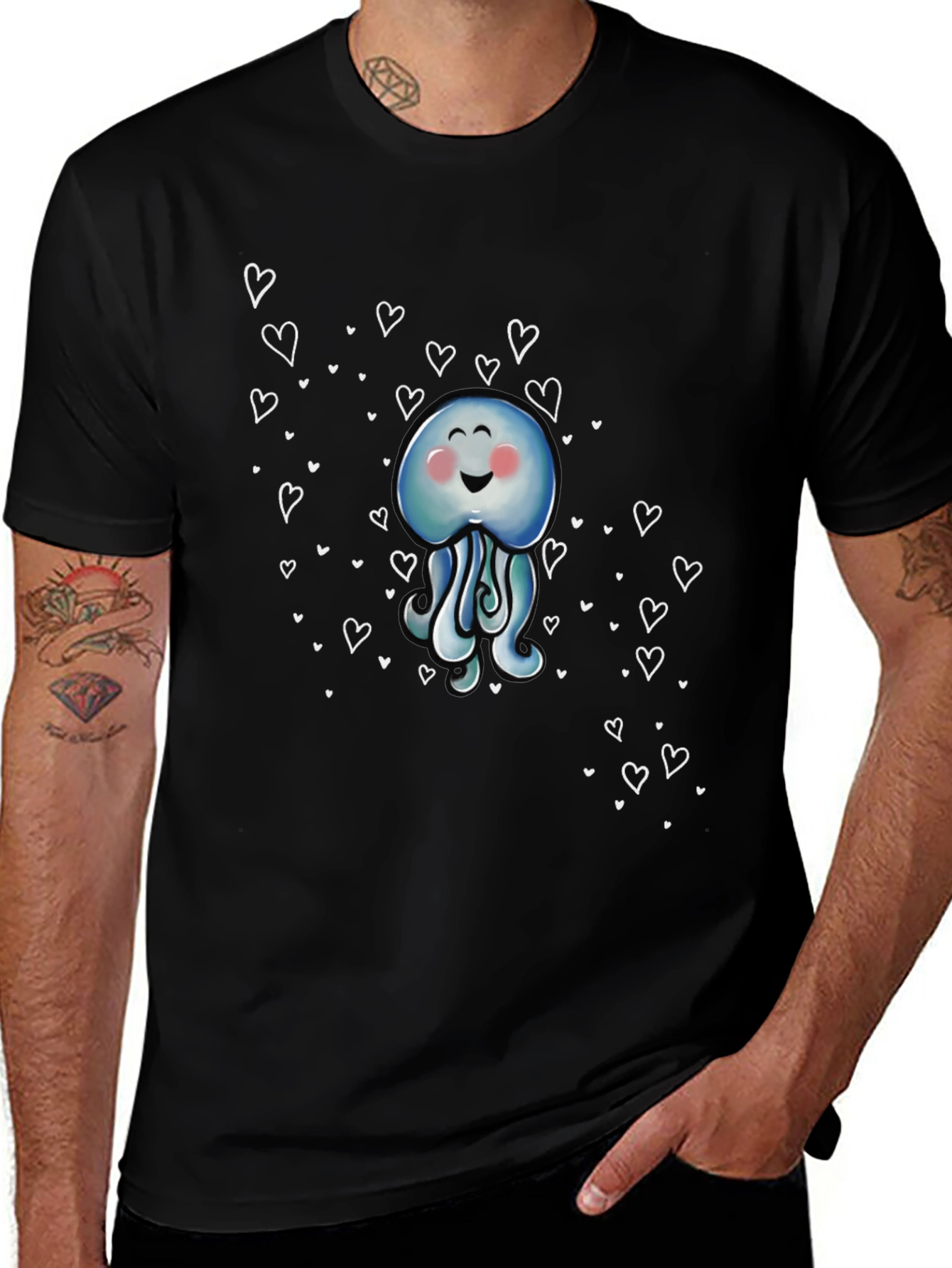 Variant 22 of Cute Jellyfish Heart T-Shirt