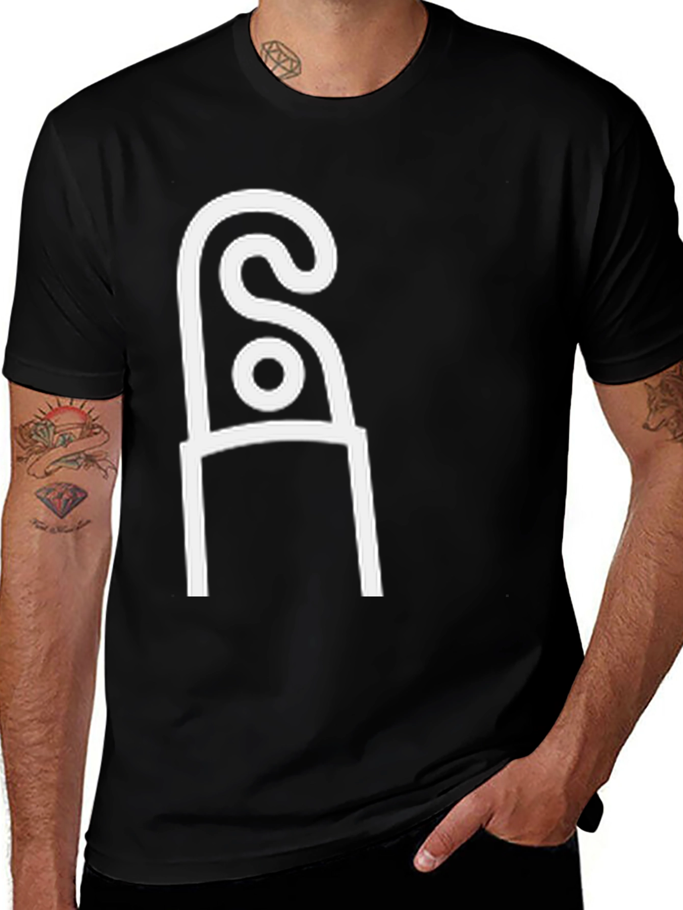 Variant 10 of Abstract Symbol T-Shirt - Modern Minimalist Design
