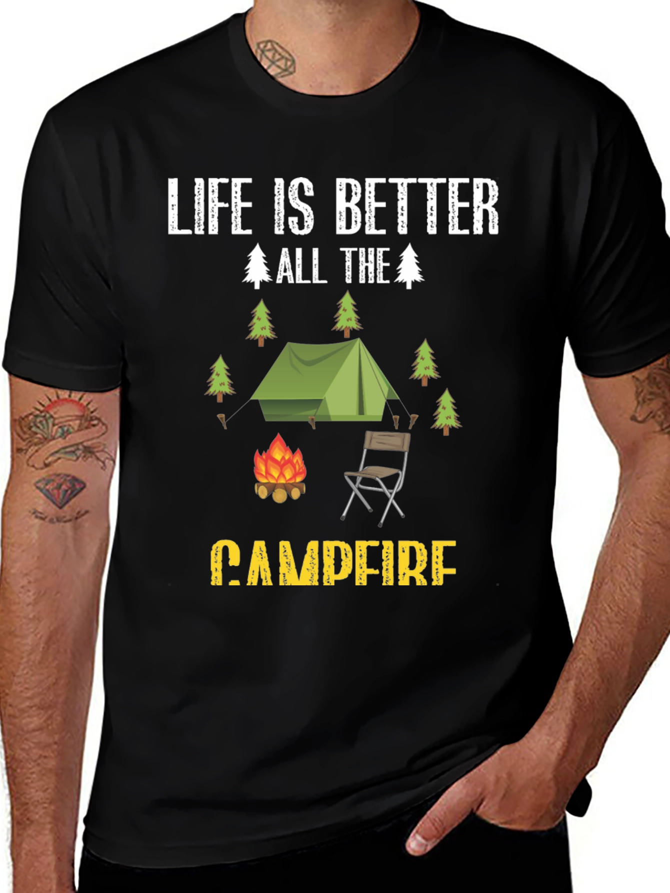 Variant 23 of Life is Better at Campfire Graphic T-Shirt