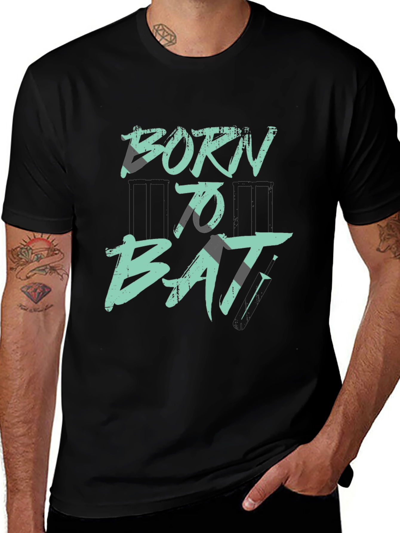 Variant 25 of Born to Bait Graphic Tee - Black T-Shirt