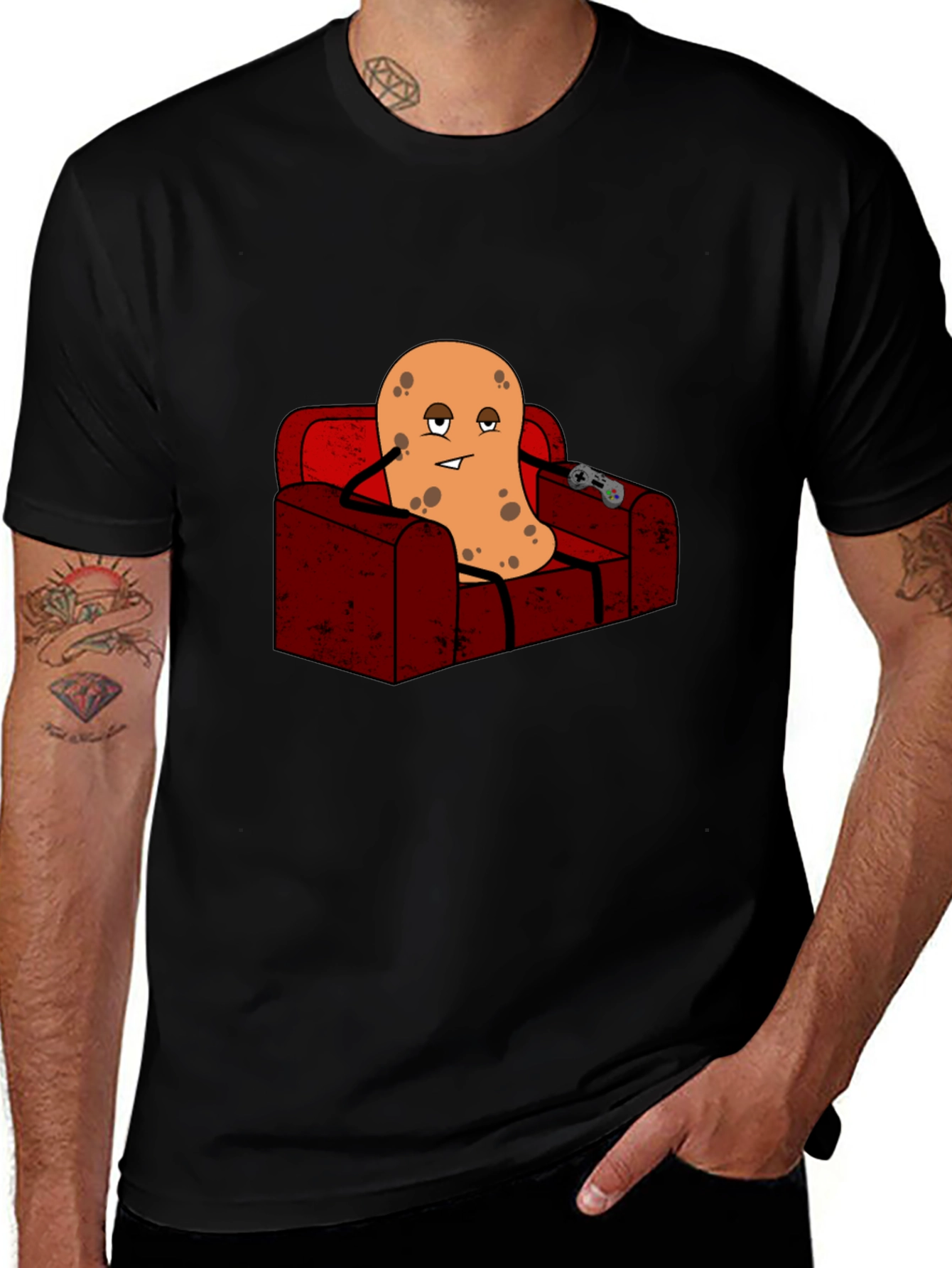 Variant 25 of Gaming Potato T-Shirt - Funny Cartoon Tee