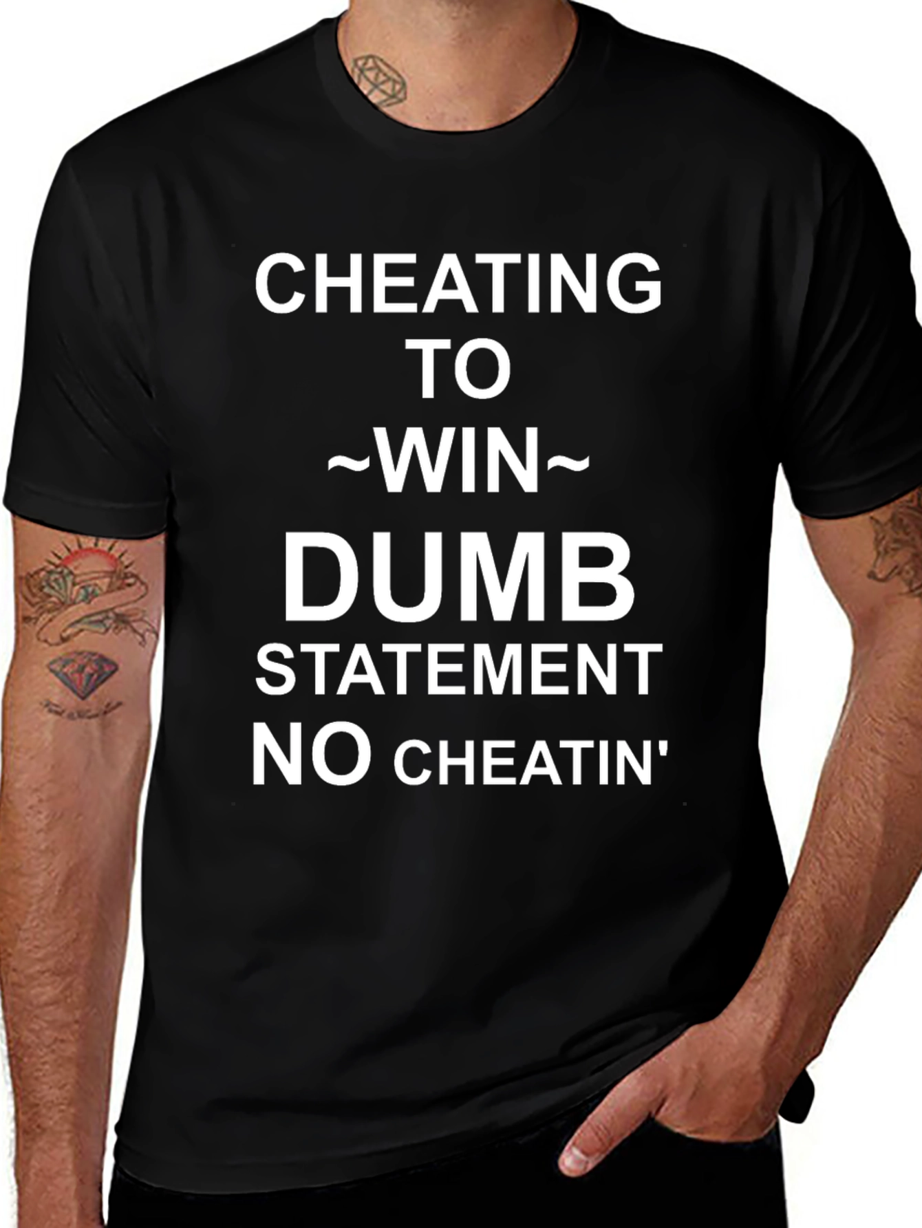 Variant 9 of Cheating To Win Statement Tee