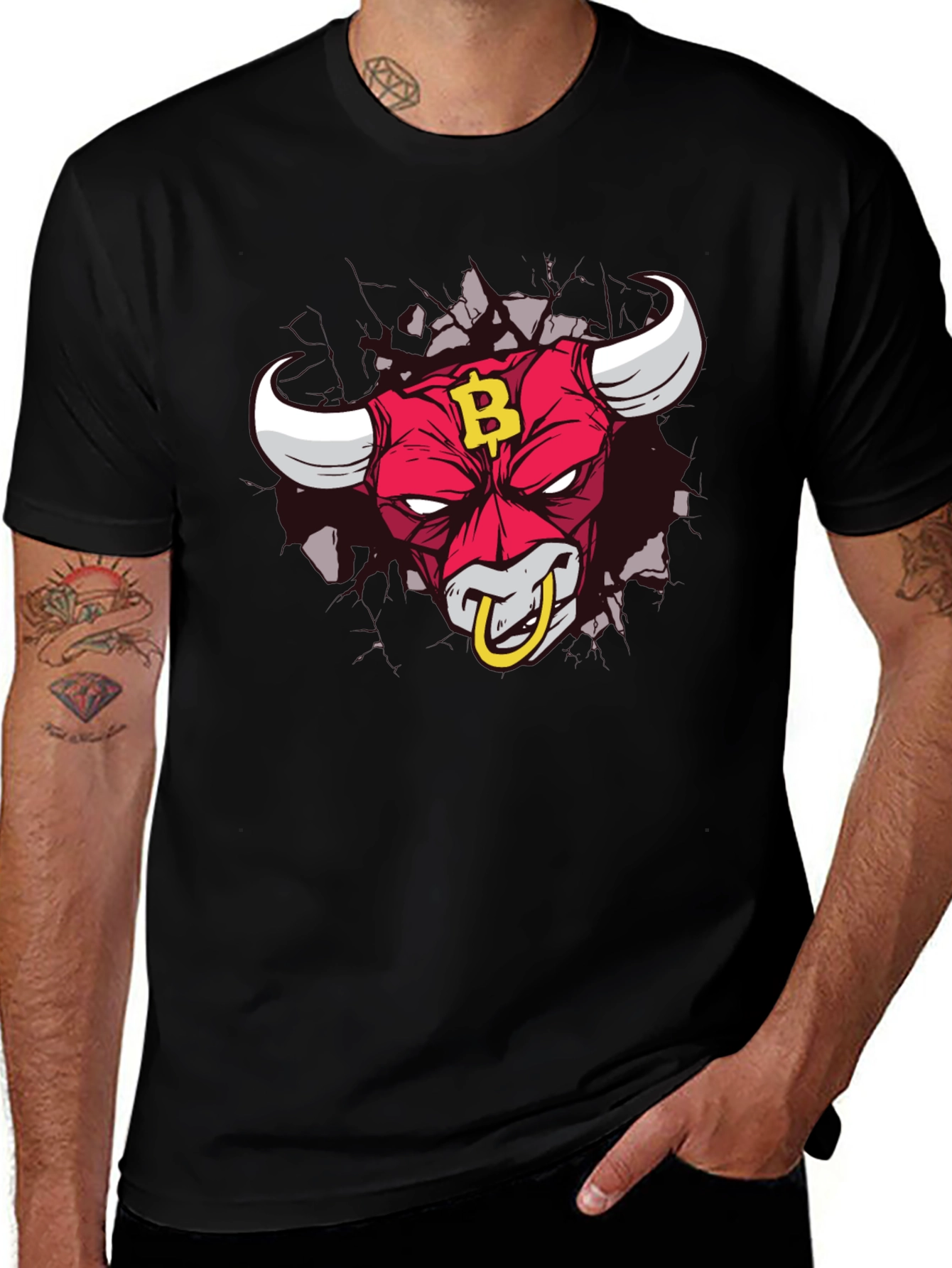 Bitcoin Bull T-Shirt - Crypto Investor Apparel
