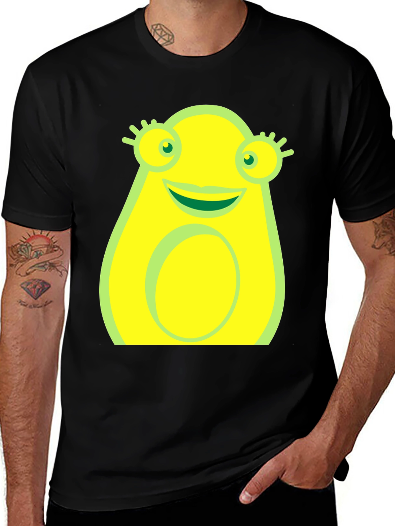 Variant 16 of Funny Avocado Character Graphic T-Shirt
