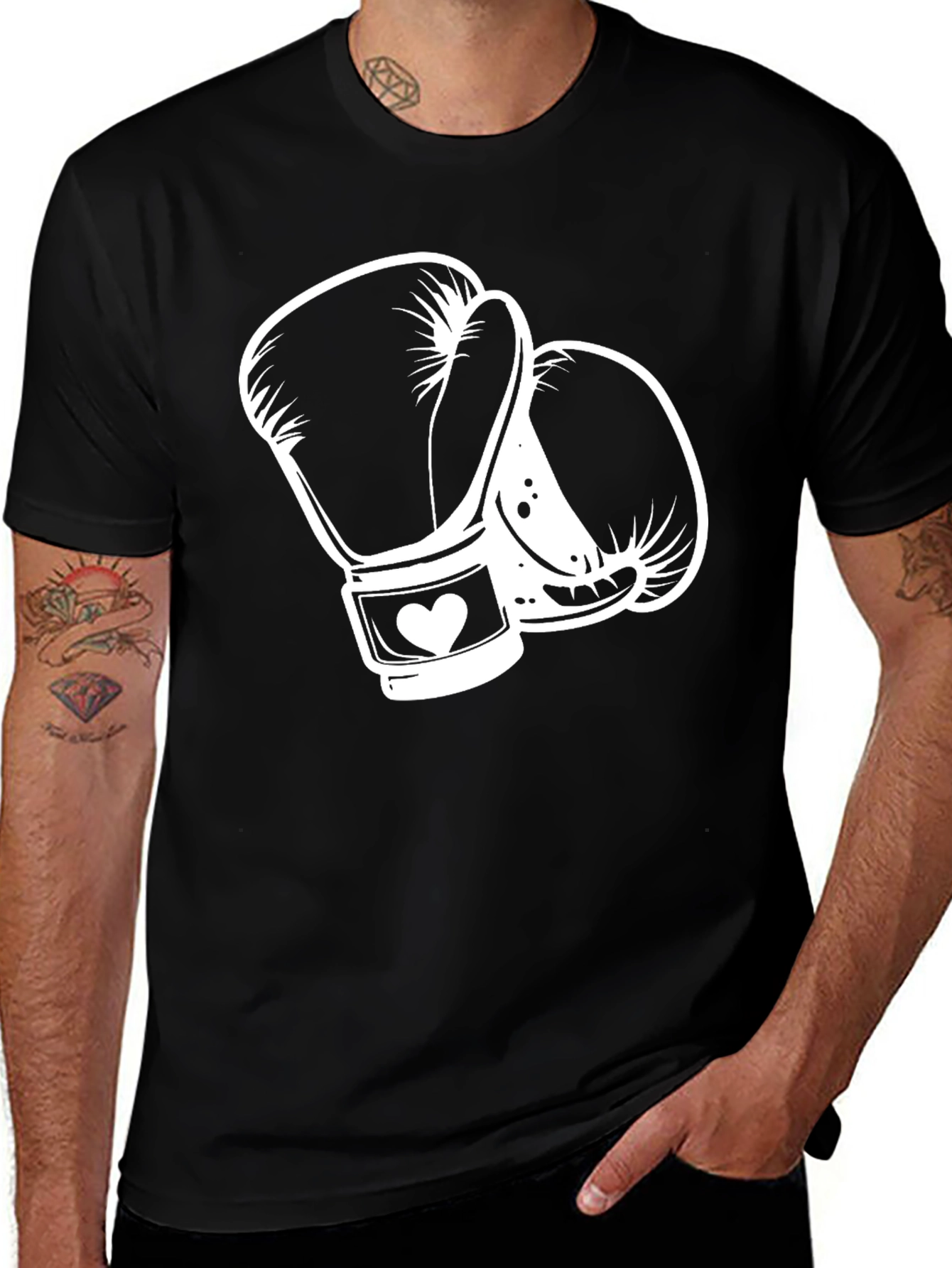 Variant 10 of Boxing Glove Heart Graphic T-Shirt