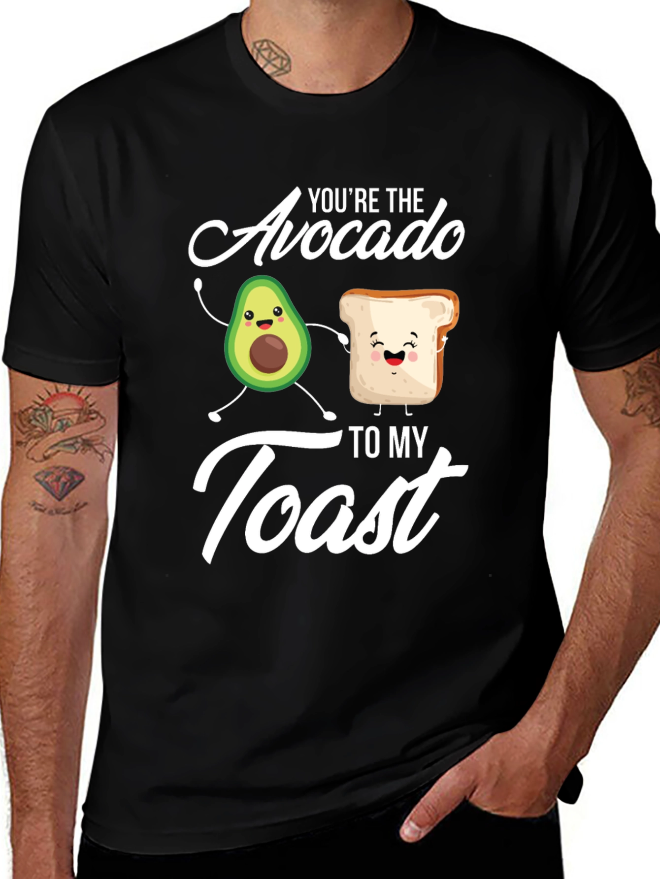 Variant 15 of Avocado Toast Graphic T-Shirt - Cute Foodie Tee