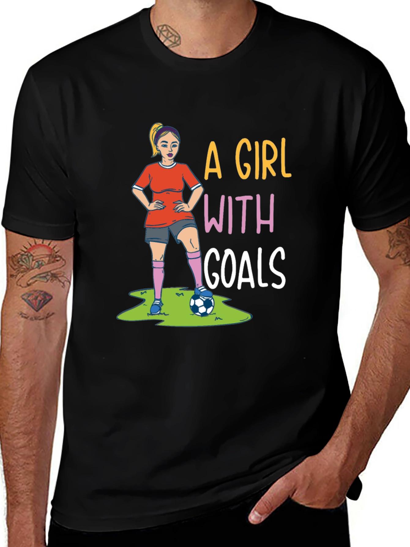 Variant 21 of Girl with Goals Graphic T-Shirt