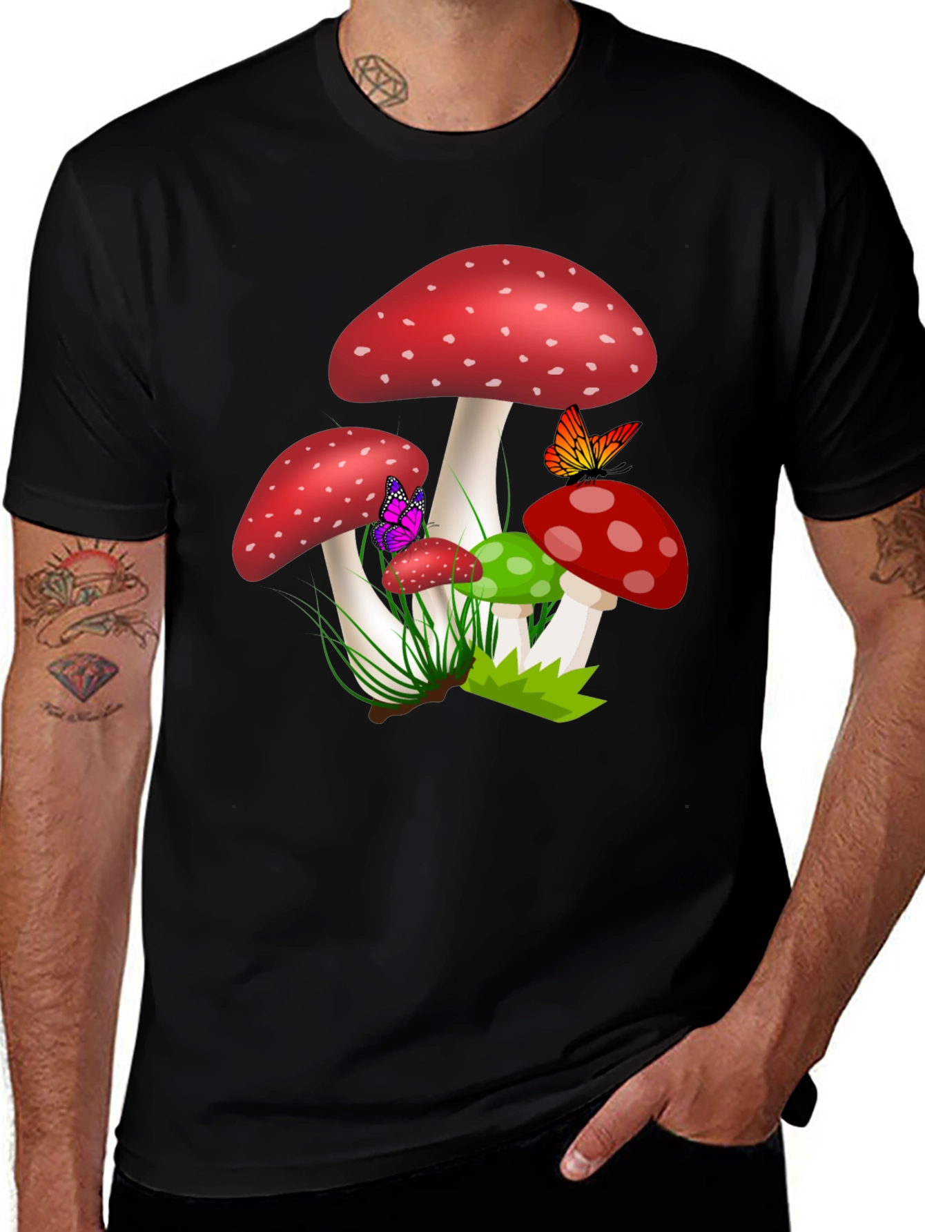Variant 13 of Whimsical Mushroom Graphic Tee
