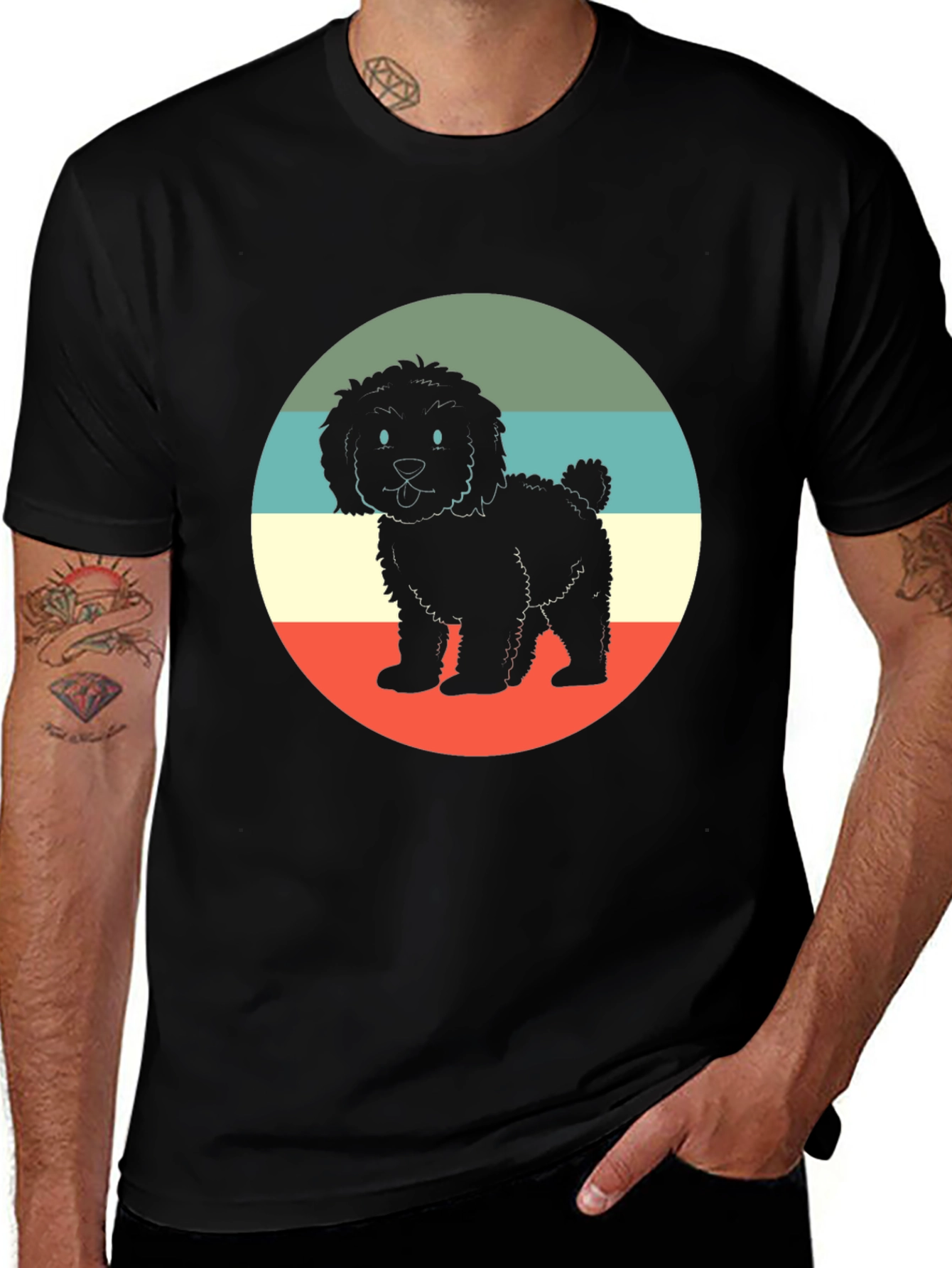 Variant 27 of Retro Dog T-Shirt - Vintage Style Pup Tee