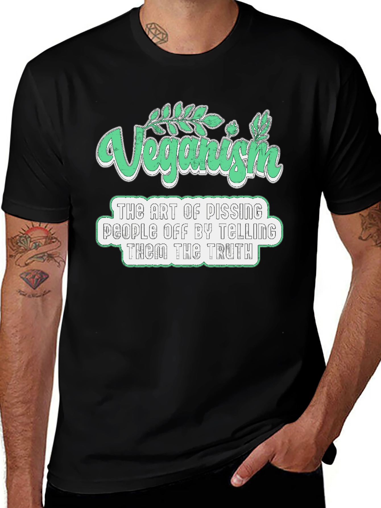 Variant 5 of Veganism Art T-Shirt - Pissing People Off