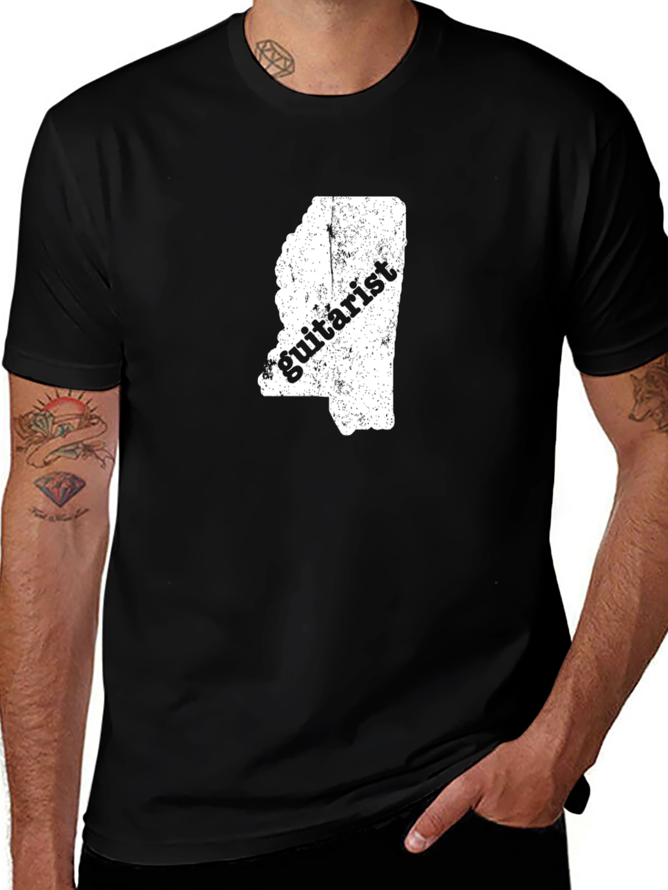 Variant 20 of Mississippi Guitarist Graphic T-Shirt