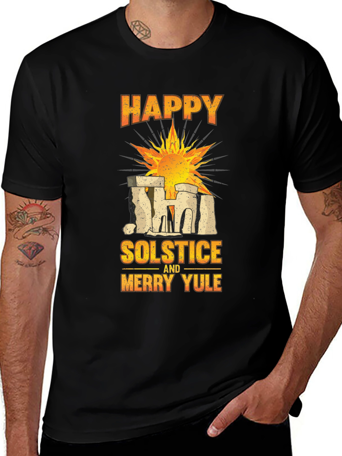 Happy Solstice and Merry Yule Graphic Tee