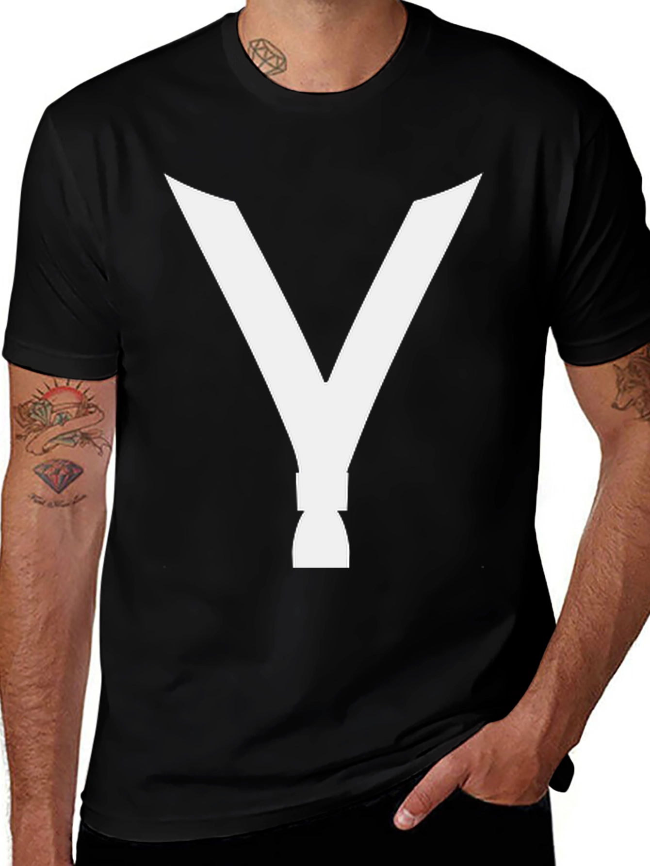 Variant 7 of Rocket Logo Graphic Tee - Mens Black T-Shirt