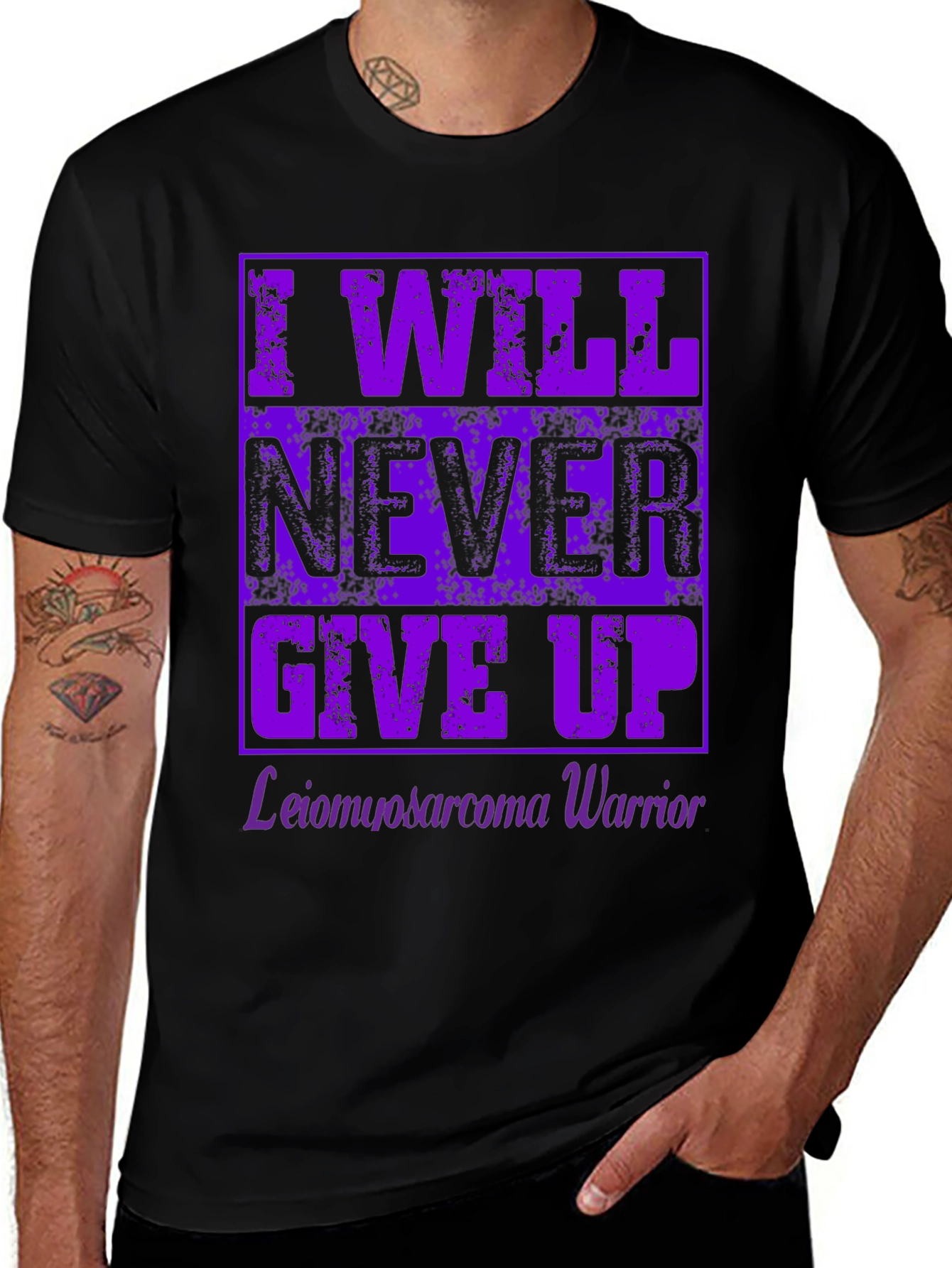 I Will Never Give Up Warrior T-Shirt