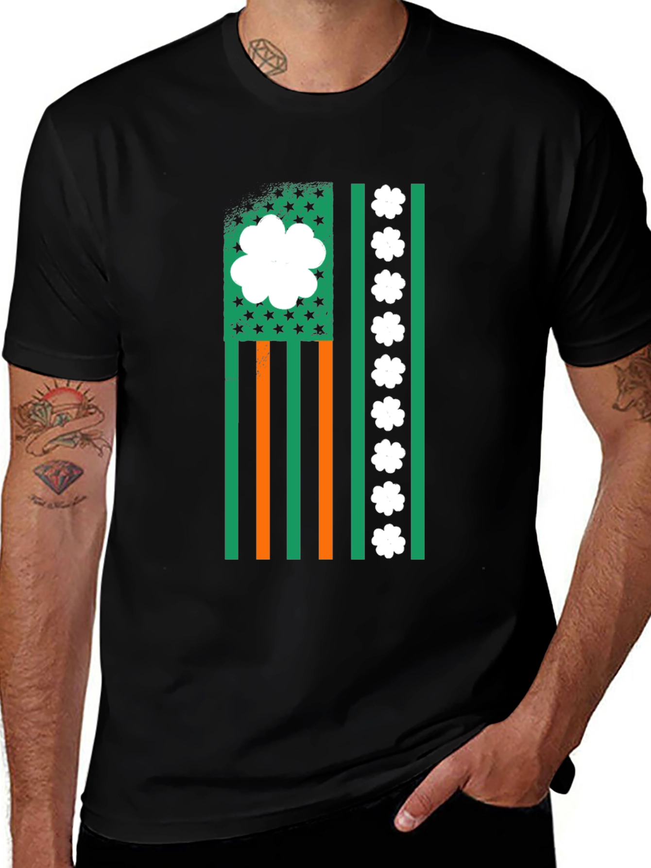 Irish American Flag Graphic Tee