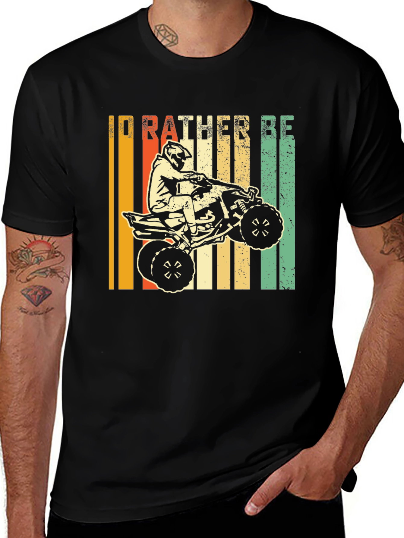 Variant 19 of I'd Rather Be Four Wheeling T-Shirt