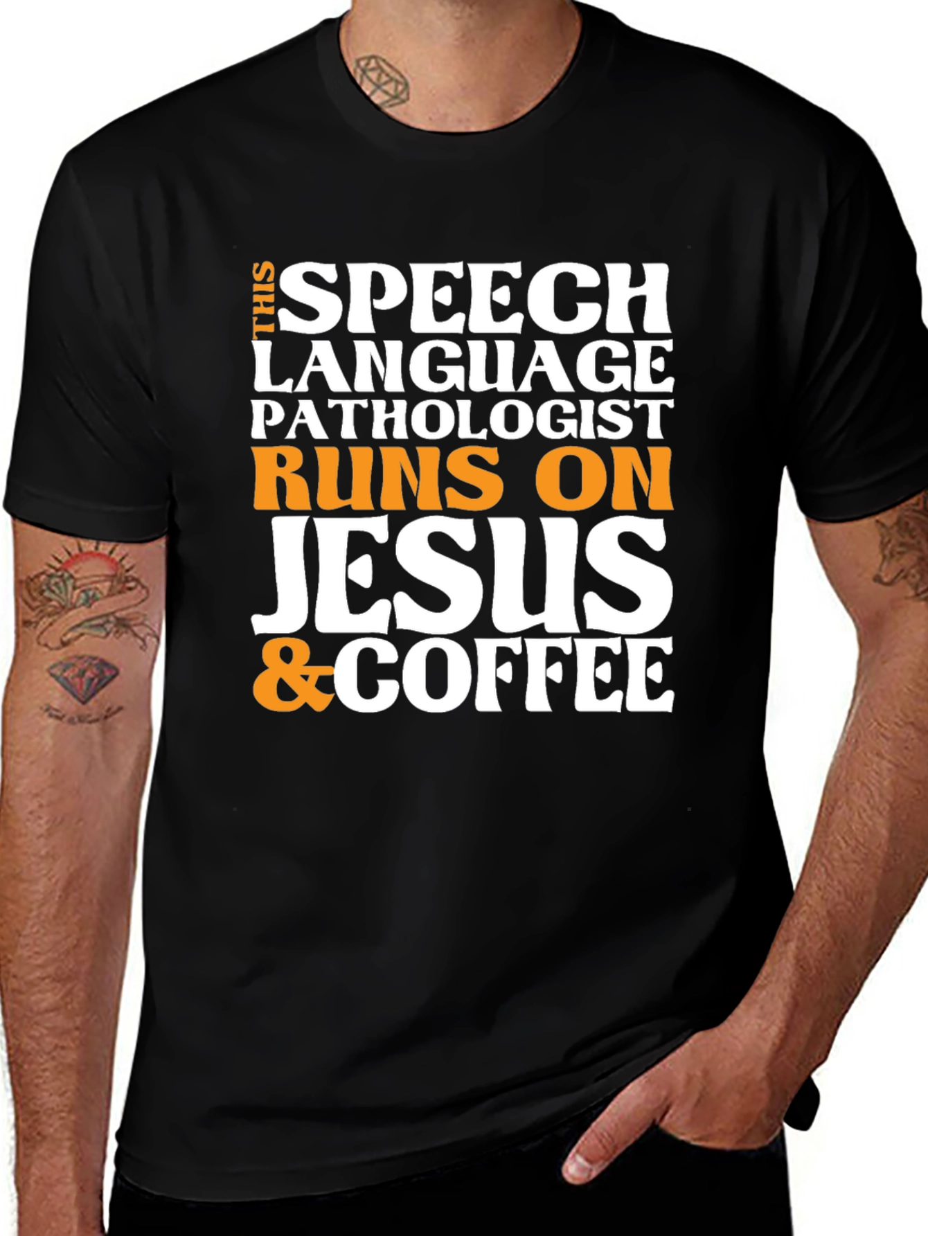 Variant 18 of Speech Pathologist Jesus & Coffee T-Shirt