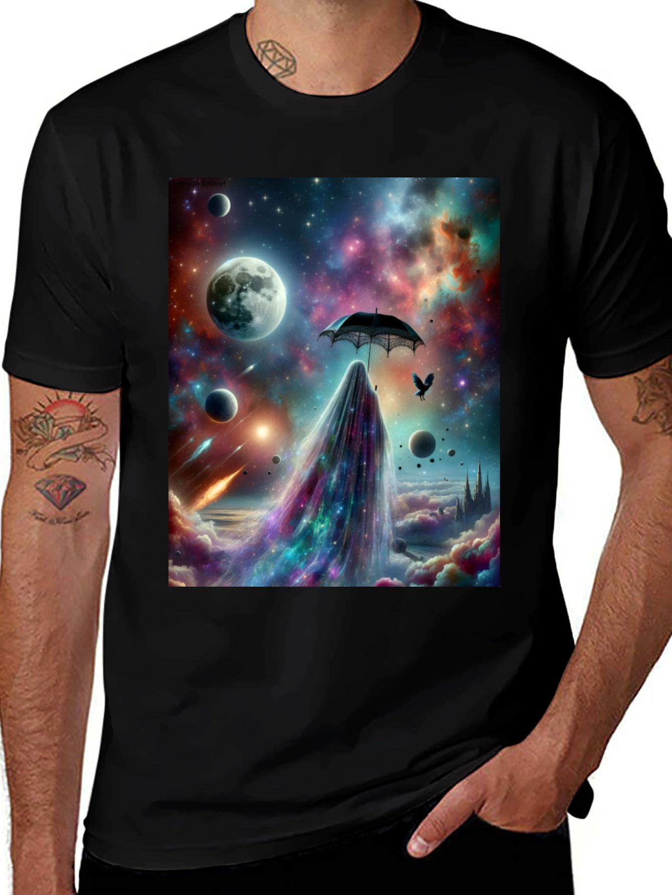 Variant 17 of Galaxy Dream T-Shirt - Cosmic Art Tee