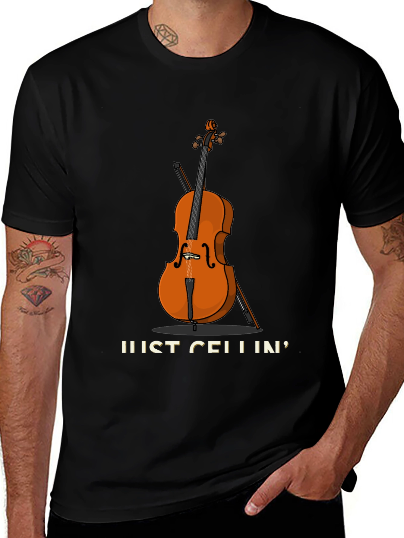 Variant 16 of Just Cellin' T-Shirt | Music Lover Gift
