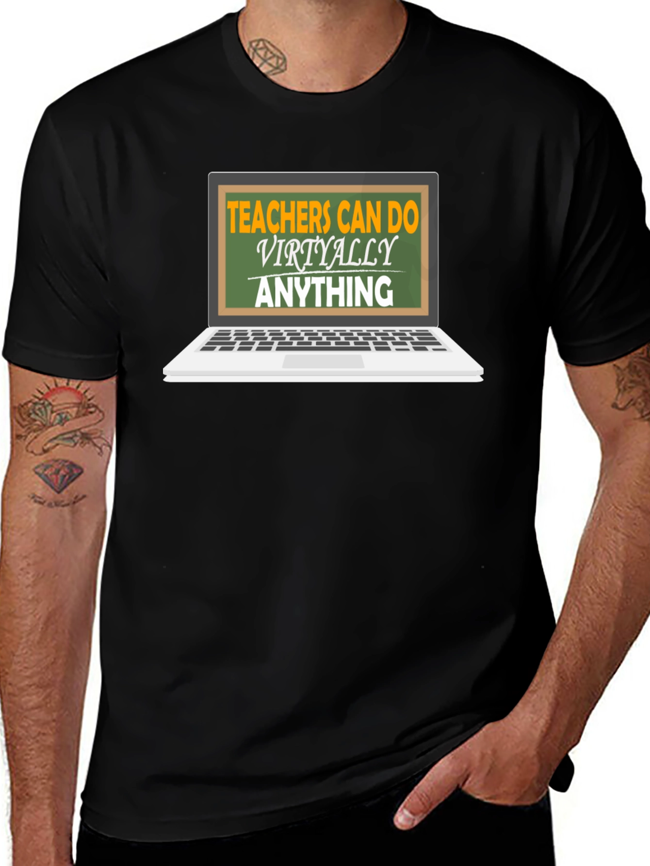 Variant 17 of Teachers Can Do Virtually Anything T-Shirt